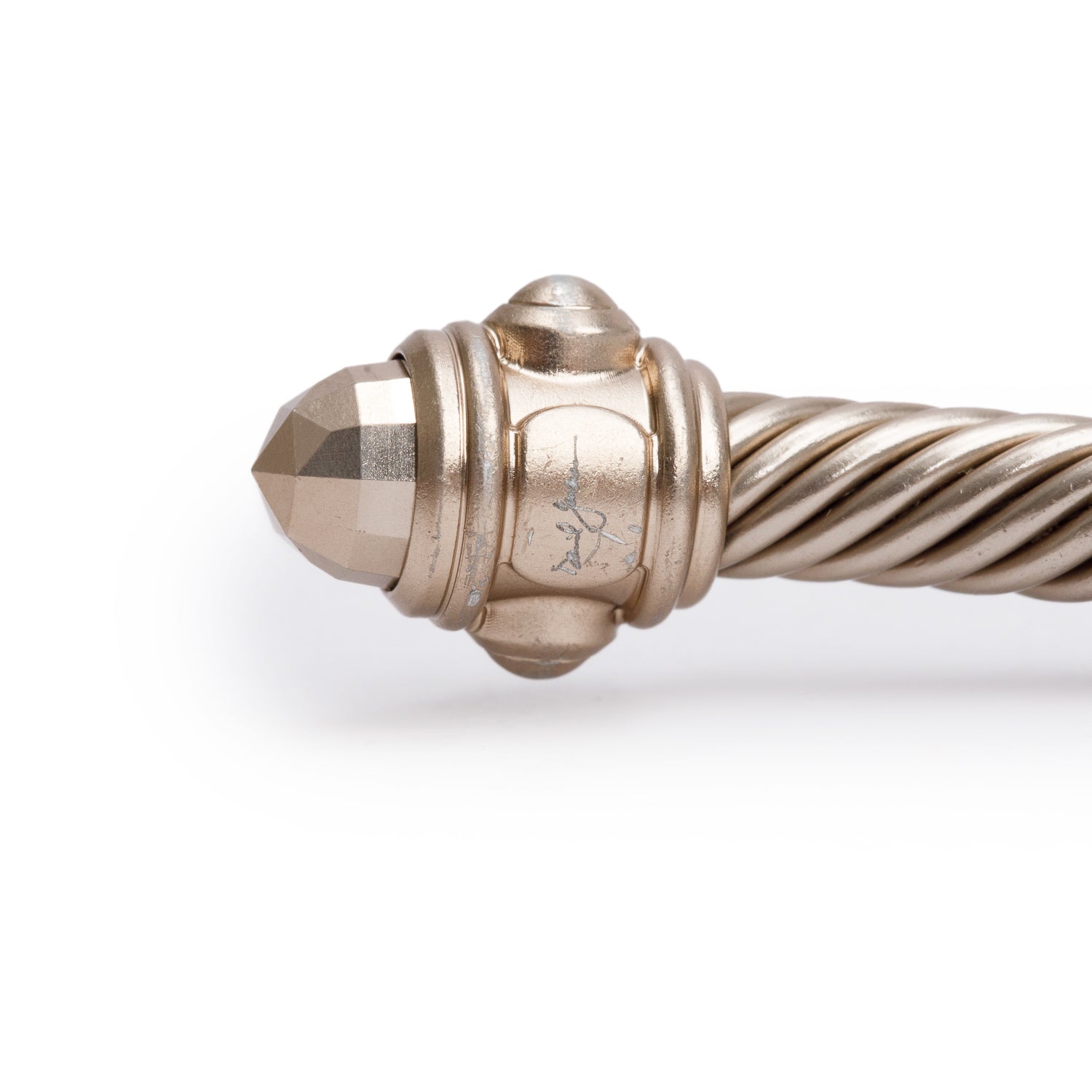 David Yurman Silver Tone Aluminium 5 MM Renaissance Bracelet