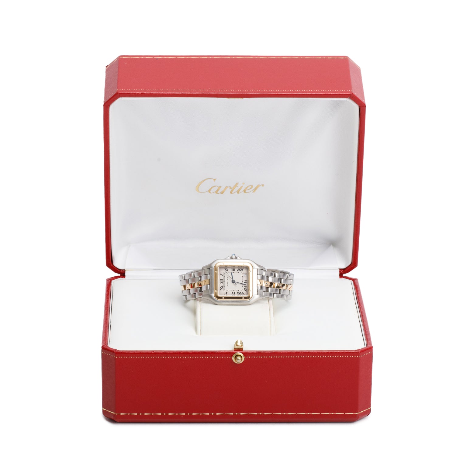 Cartier Stainless Steel & 18k Yellow Gold Panthere de Cartier Watch, Medium Model 1100 w/ Box