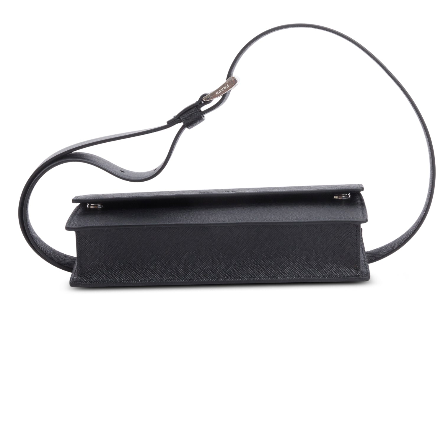 Prada Black Saffiano Leather Pocket Belt Bag