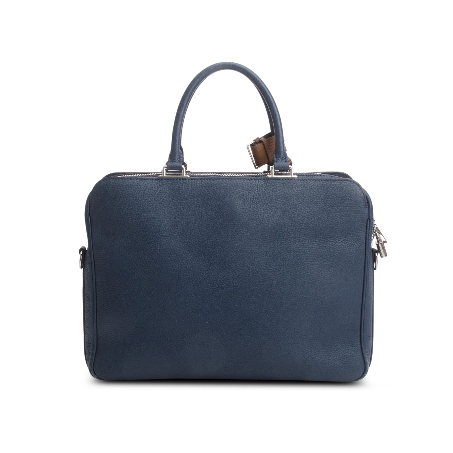 Louis Vuitton Blue Taurillon Leather Armand Briefcase w/ Strap