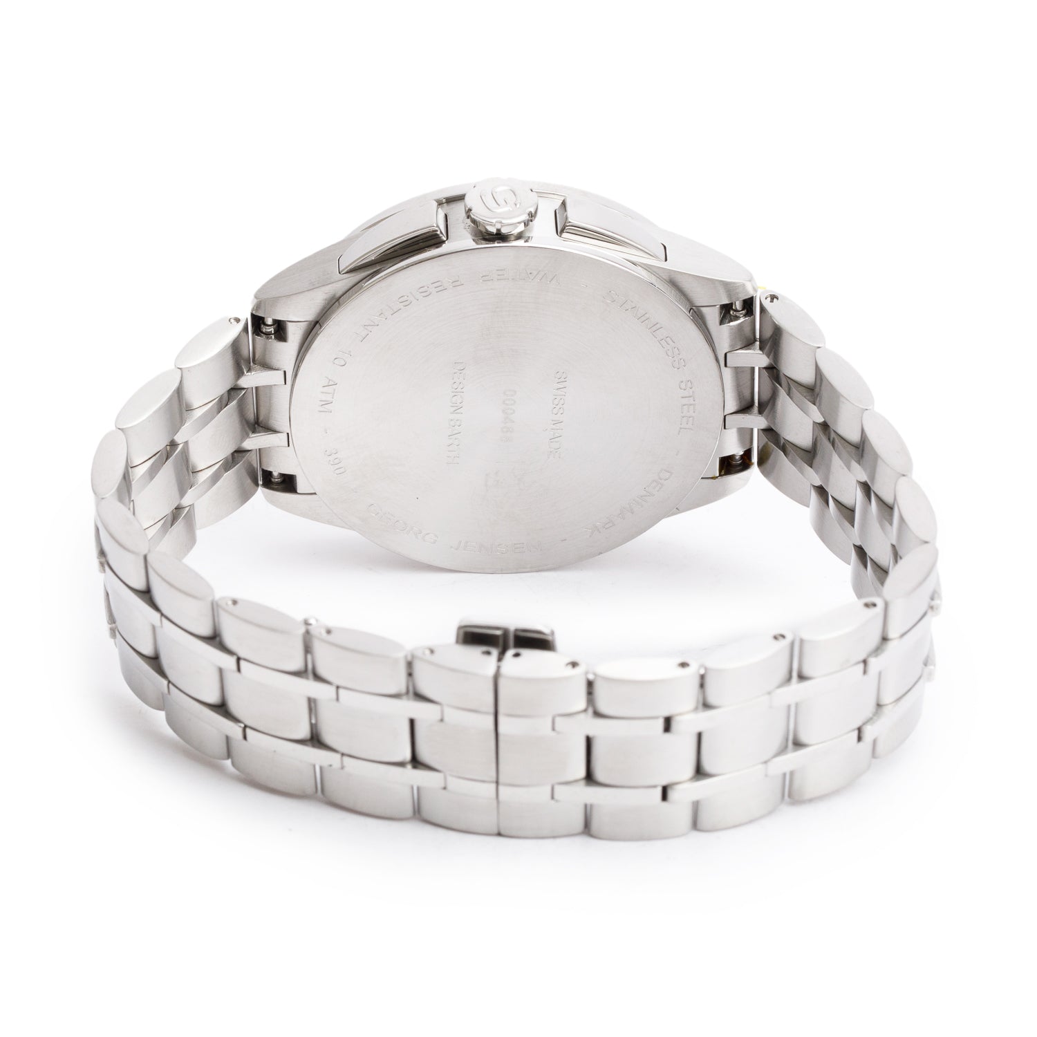 Georg Jensen Stainless Steel Vice 390 42 MM Chronograph Watch