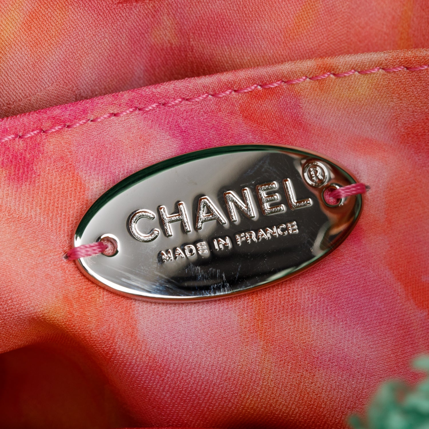 Chanel 2020 Green Quilted Terry Cloth Small Square Flap Bag