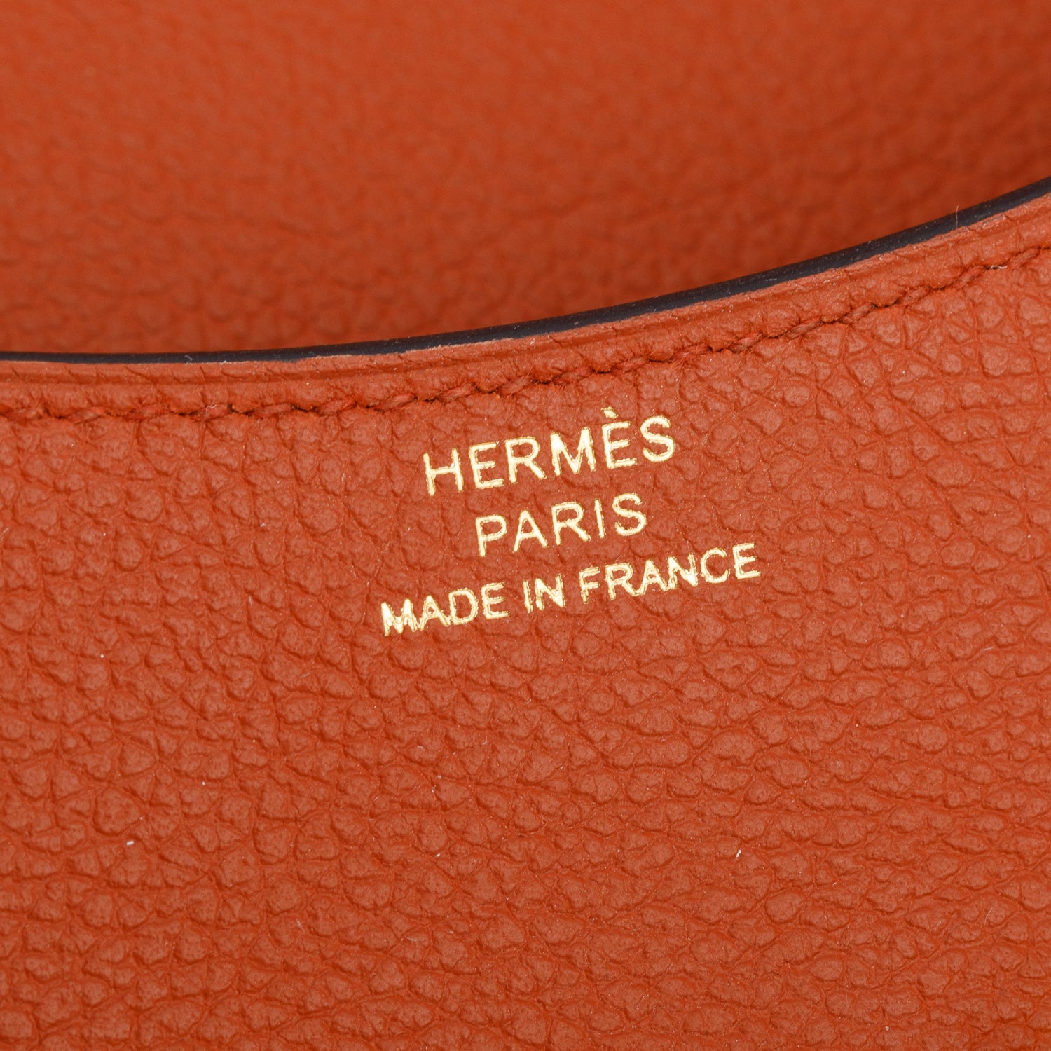 Hermes 2021 Potiron Epsom Constance Slim Compact Wallet w/ Insert