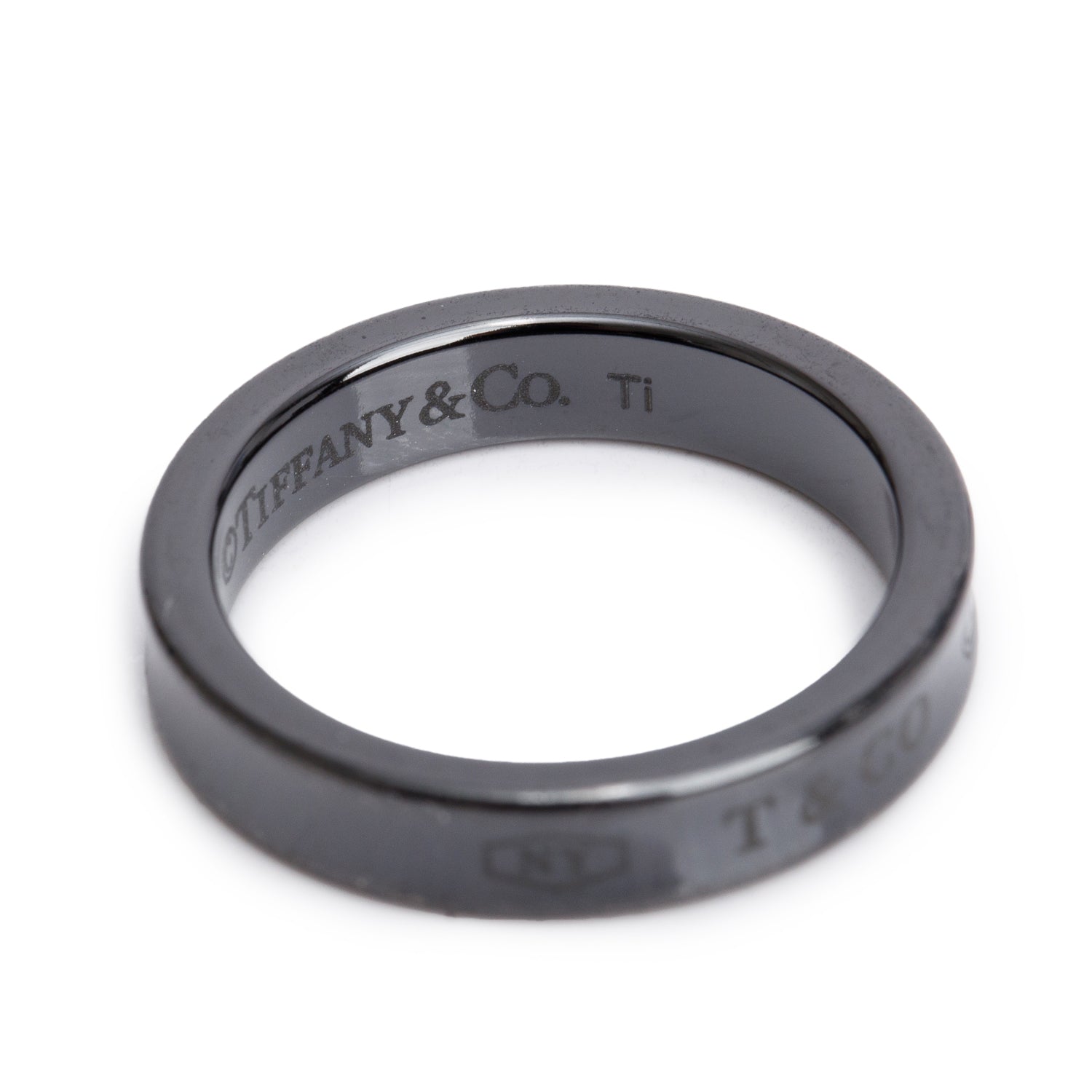 Tiffany & Co. Titanium 1837 Narrow Ring, Size 6.5