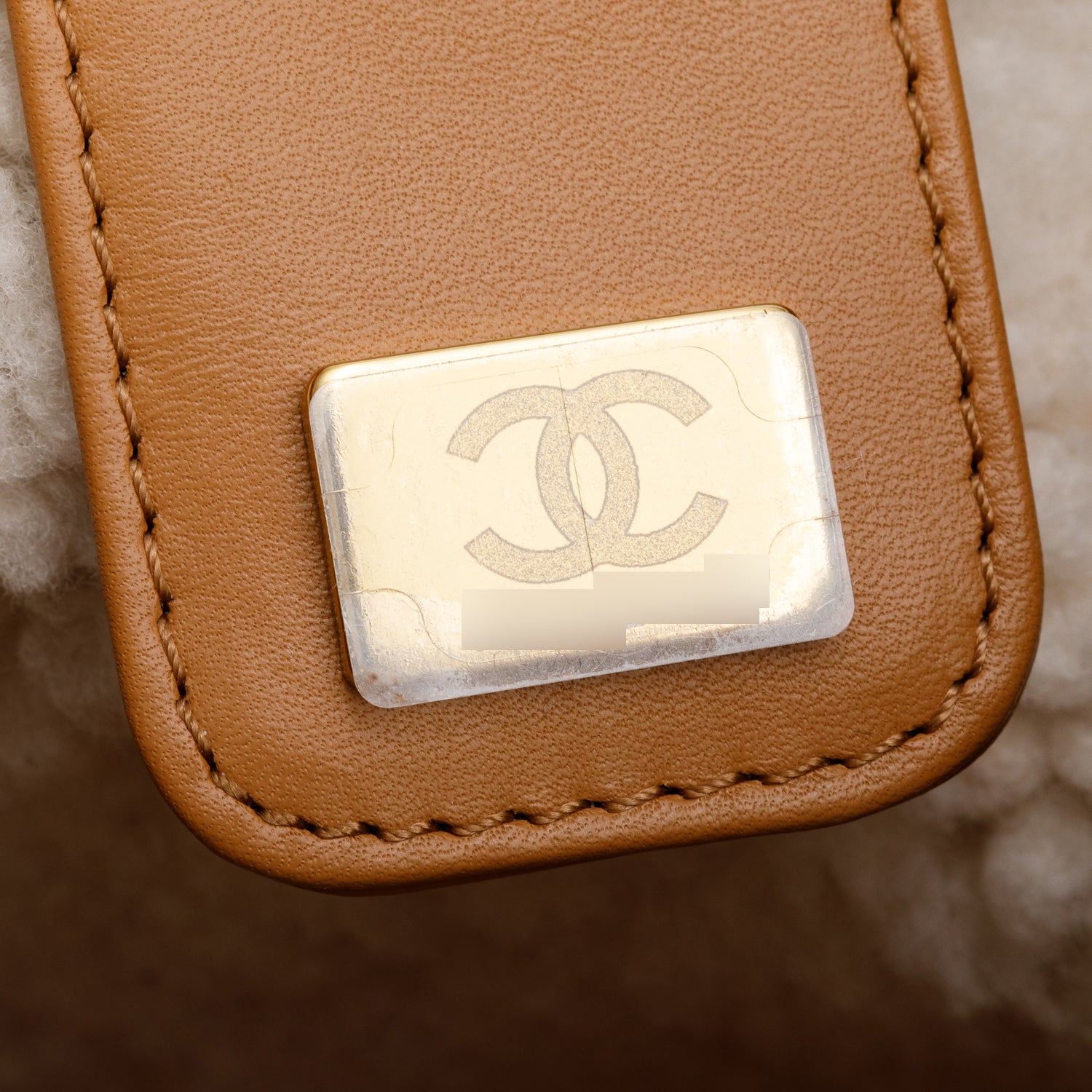 Chanel Brown Suede Quilted Shearling Small 25 Handbag w/ Box