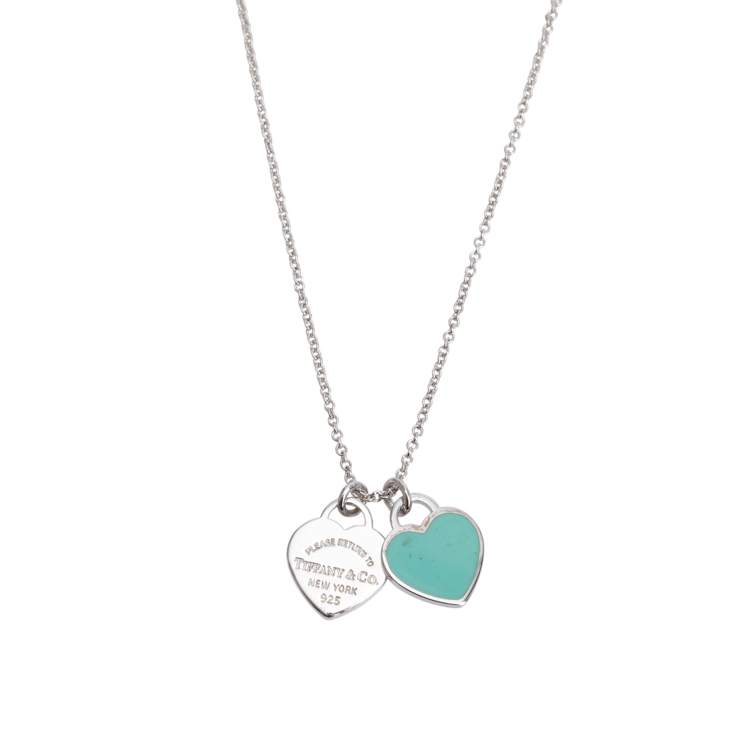 Tiffany & Co. Return to Tiffany Mini Double Heart Tag Pendant