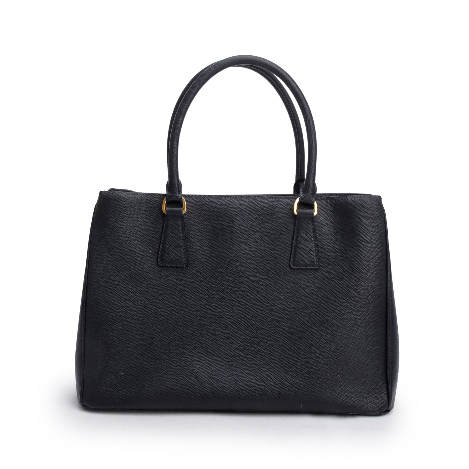 Prada Black Saffiano Lux Medium Galleria Tote w/ Strap & Authenticity Card