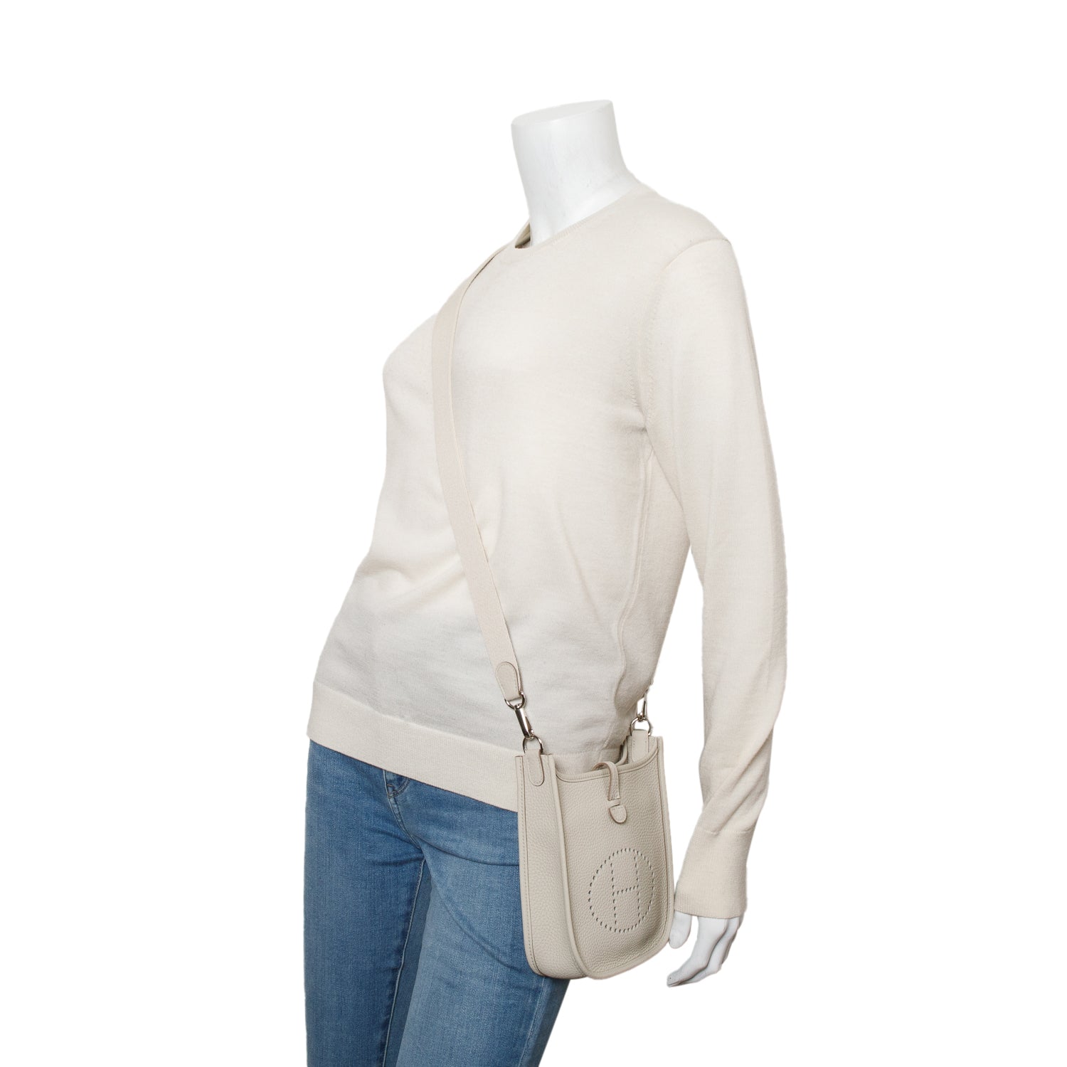 Hermes 2023 Beton Taurillon Clemence Amazone Evelyne TPM 16 w/ Box