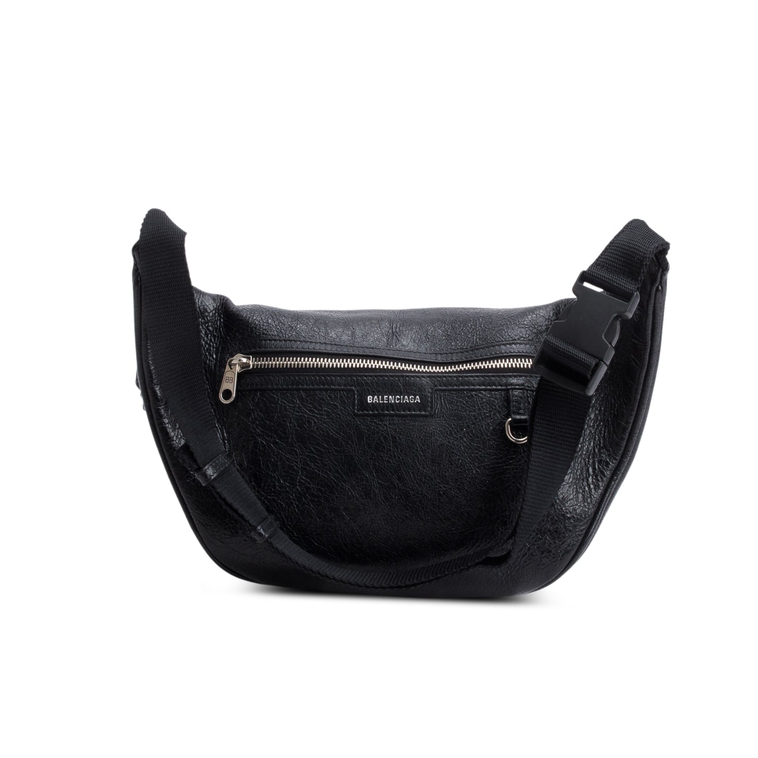 Balenciaga Black Agneau Superbusy Belt Bag