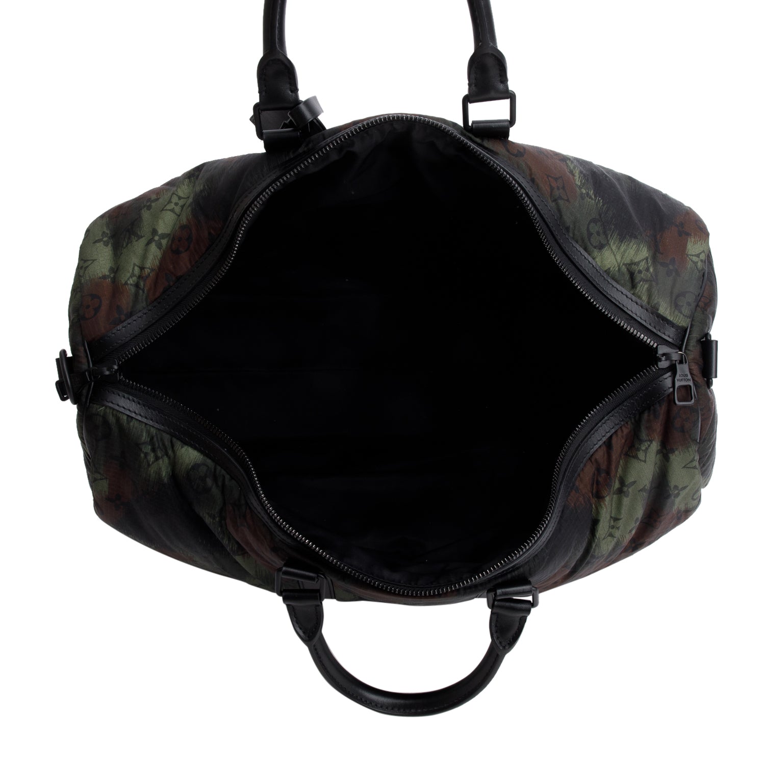 Louis Vuitton Nylon Monogram Camouflage Keepall Bandouliere 50