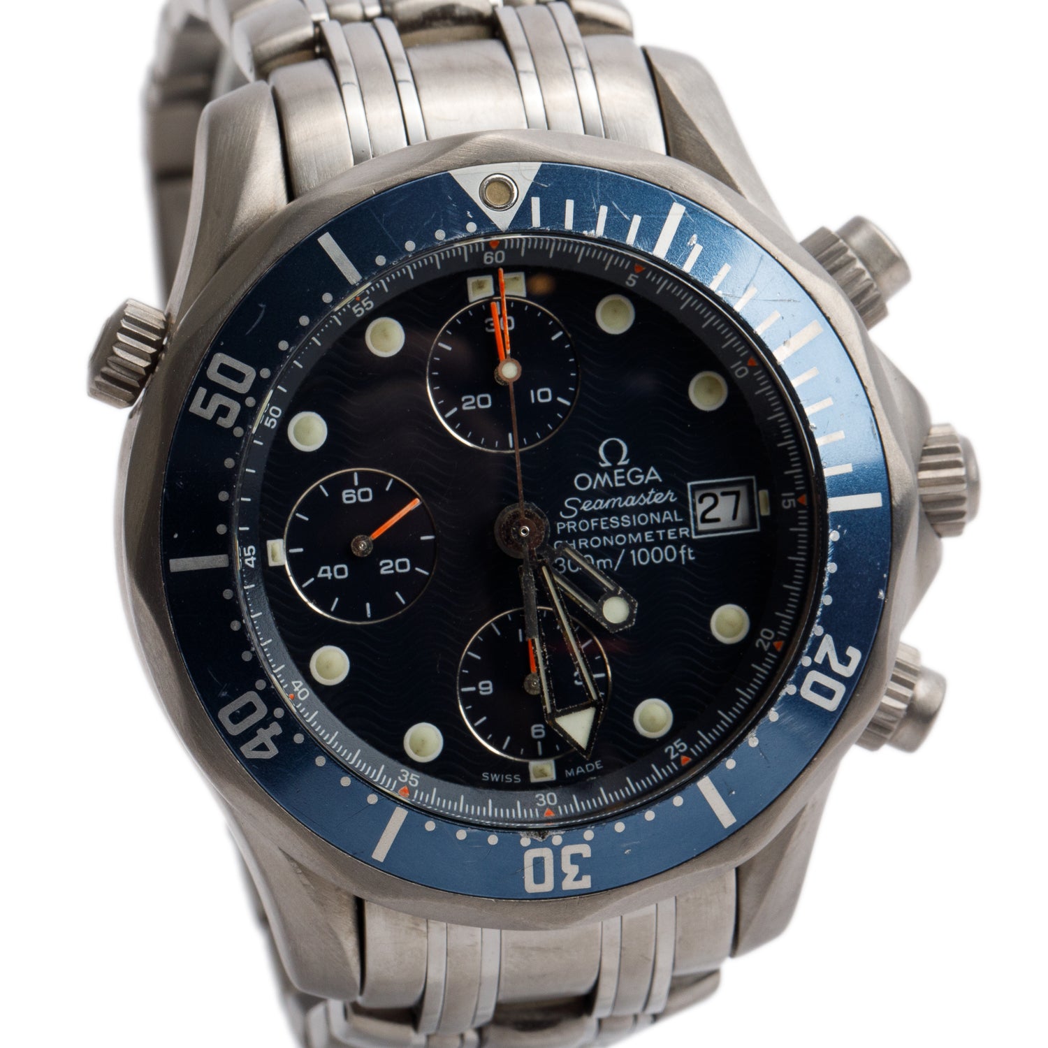 Omega Titanium Professional Chronometer 300M Seamaster 41.5 MM Automatic Chronograph Watch