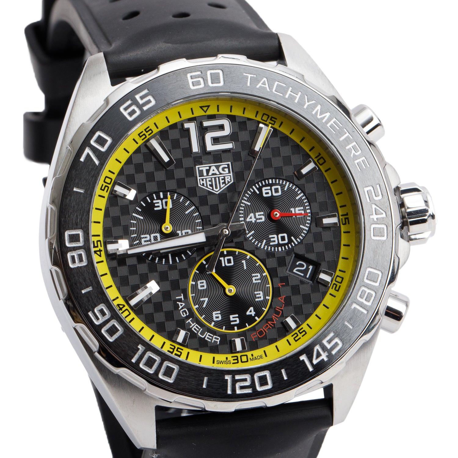 Tag Heuer Stainless Steel Formula 1 Chronograph 43 MM Quartz Watch CAZ101AC