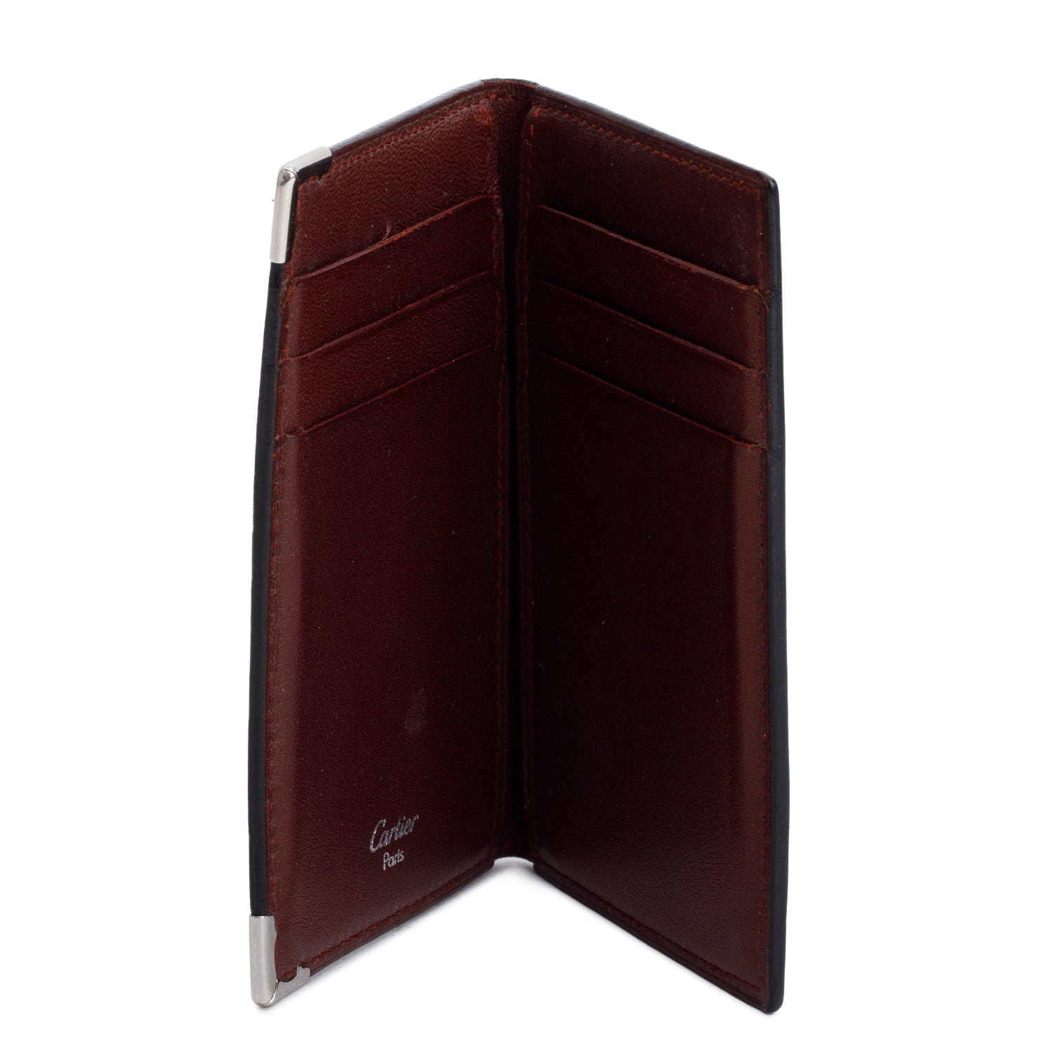 Cartier Black Calfskin Monogram Must Card Holder