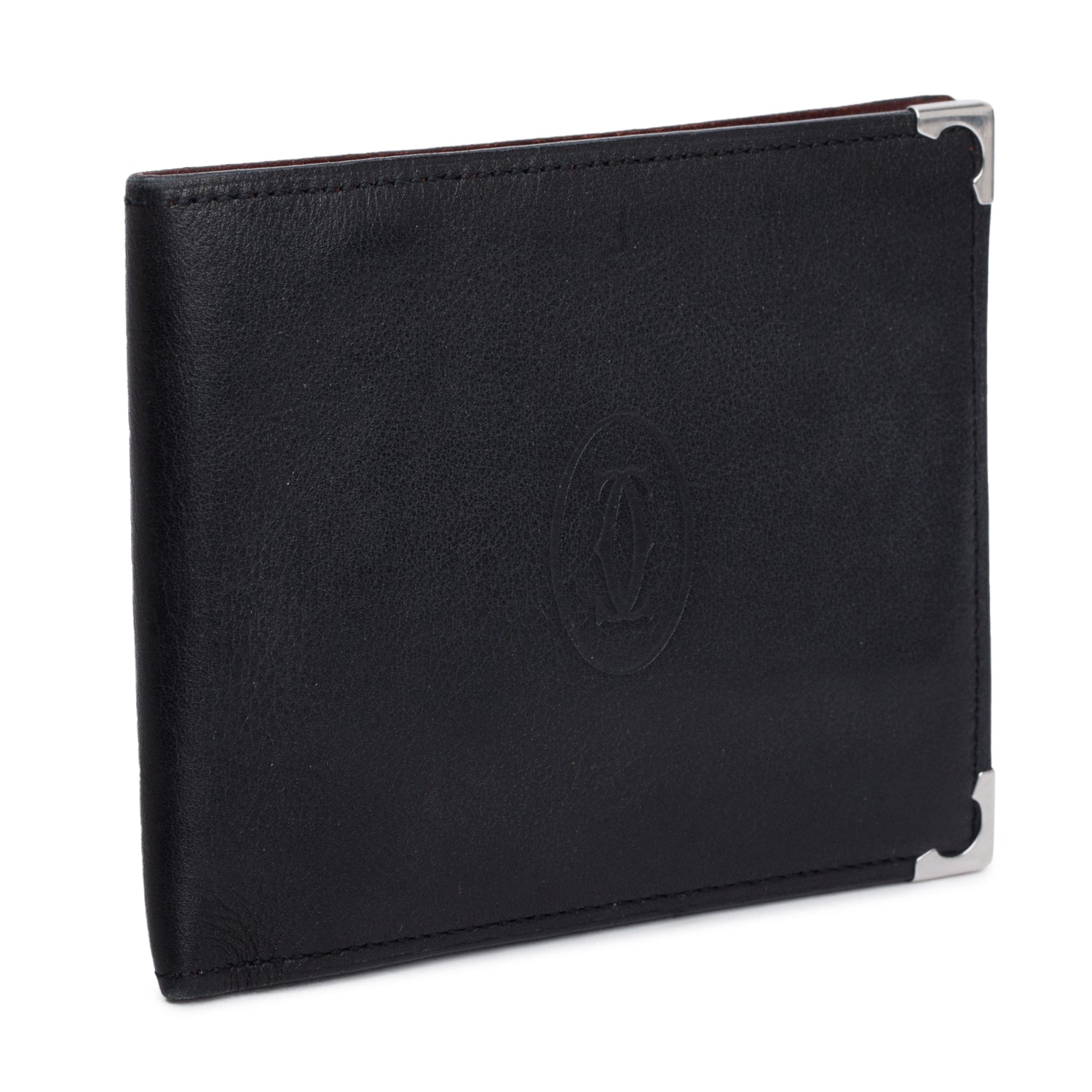 Cartier Black Calfskin Monogram Must Wallet
