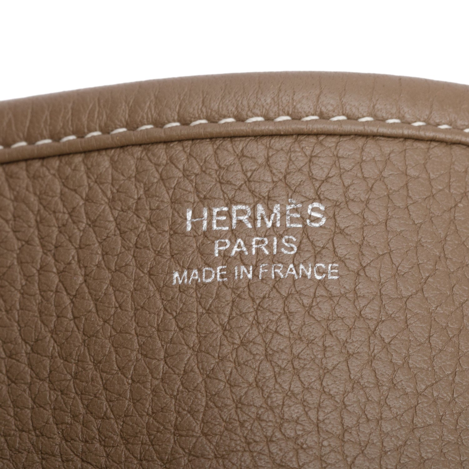 Hermes Etoupe Taurillon Clemence Evelyne III 29 Bag