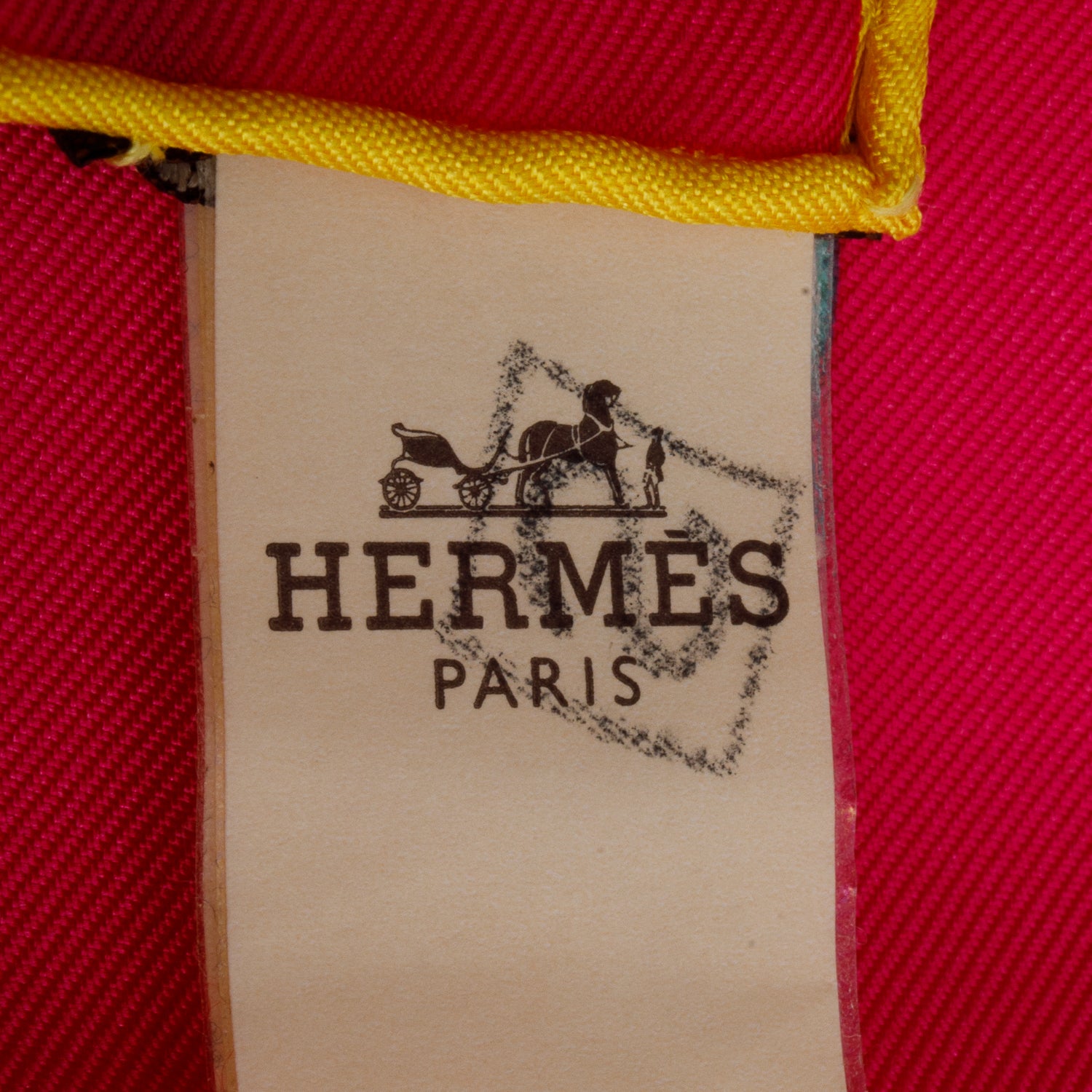 Hermes Pink 'Faune Lettrée' Silk Scarf 90 w/ Box