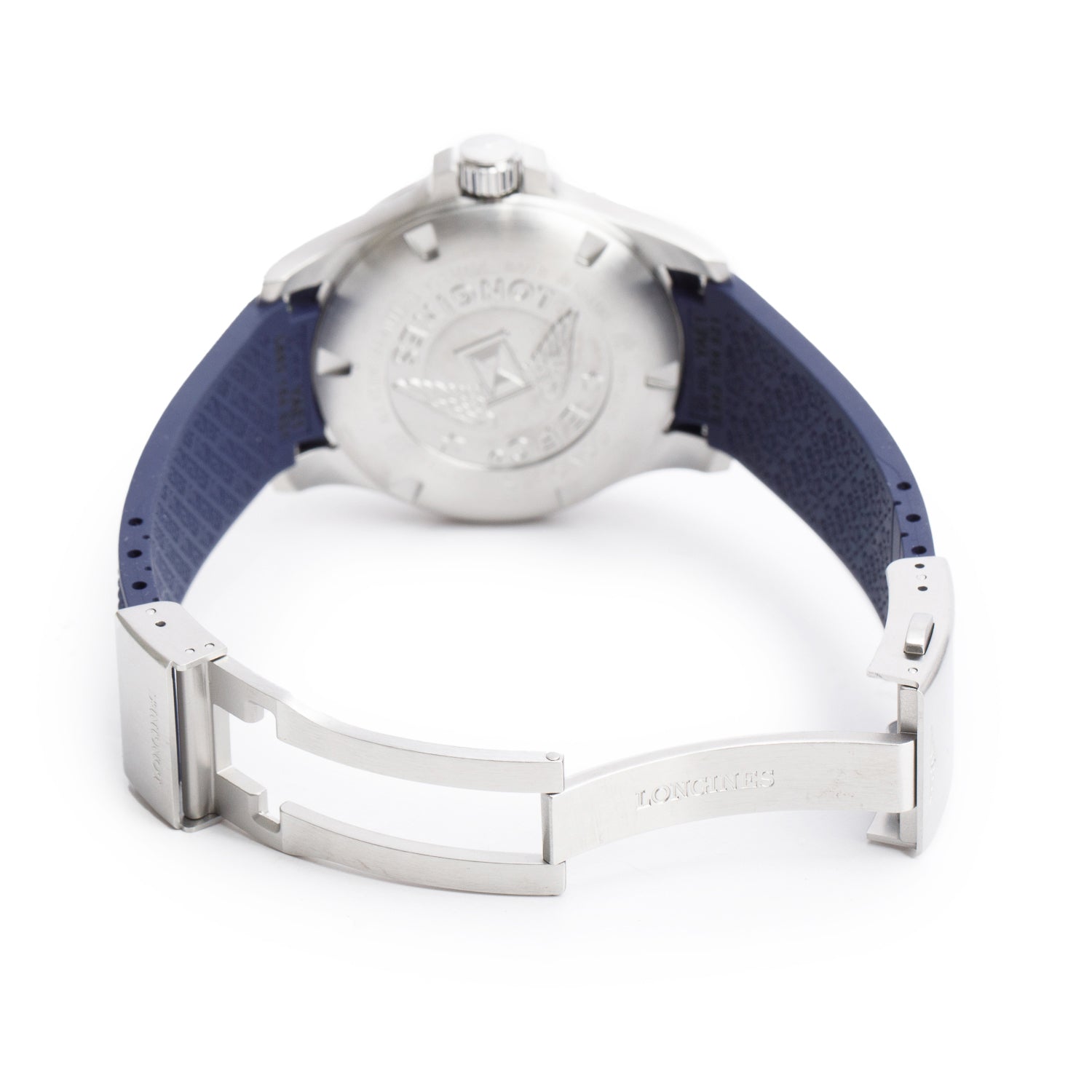 Longines Stainless Steel Conquest V.H.P. 41 MM Quartz Watch Blue Dial w/ Box & Papers