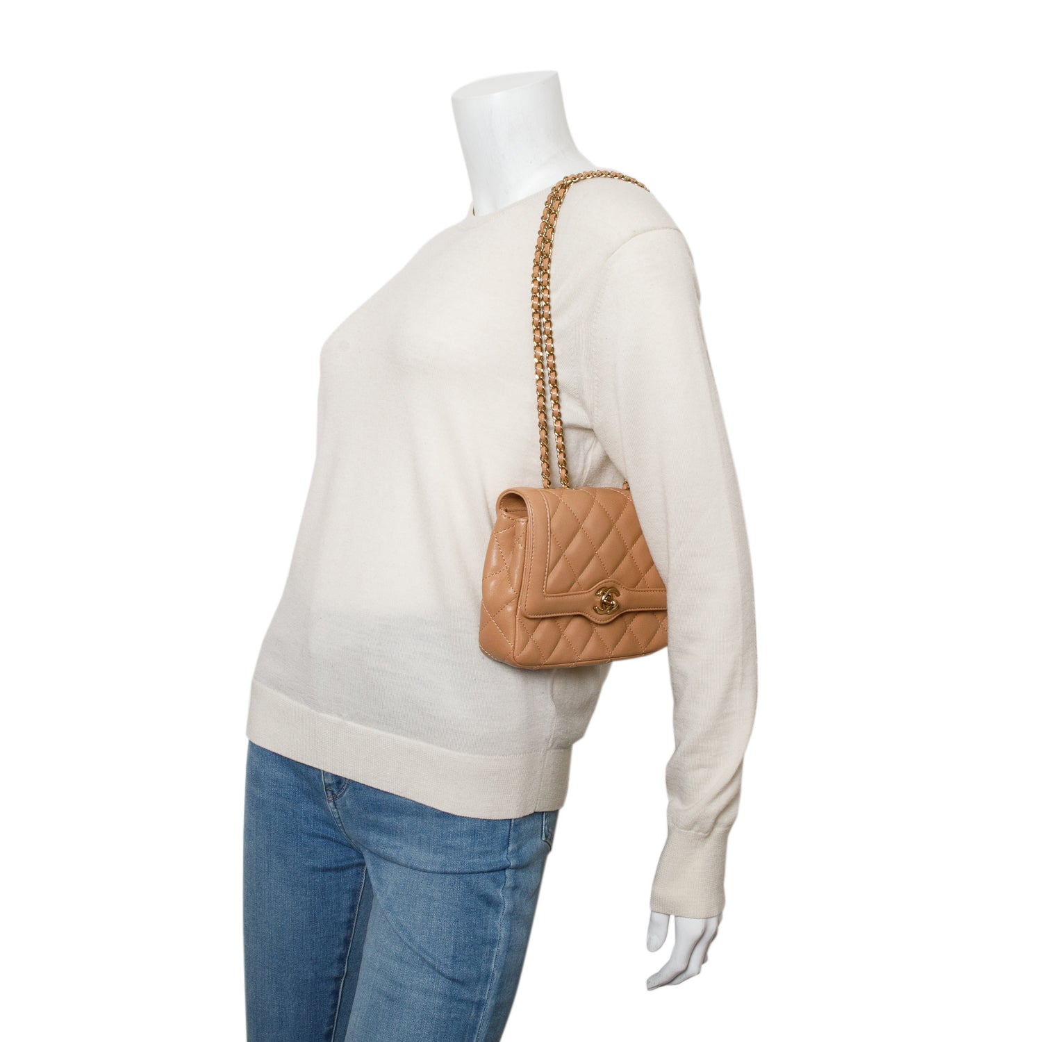 Chanel Brown Lambskin Hold the Line Flap Bag