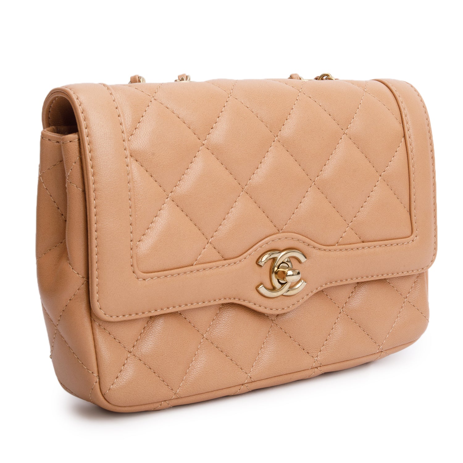 Chanel Brown Lambskin Hold the Line Flap Bag