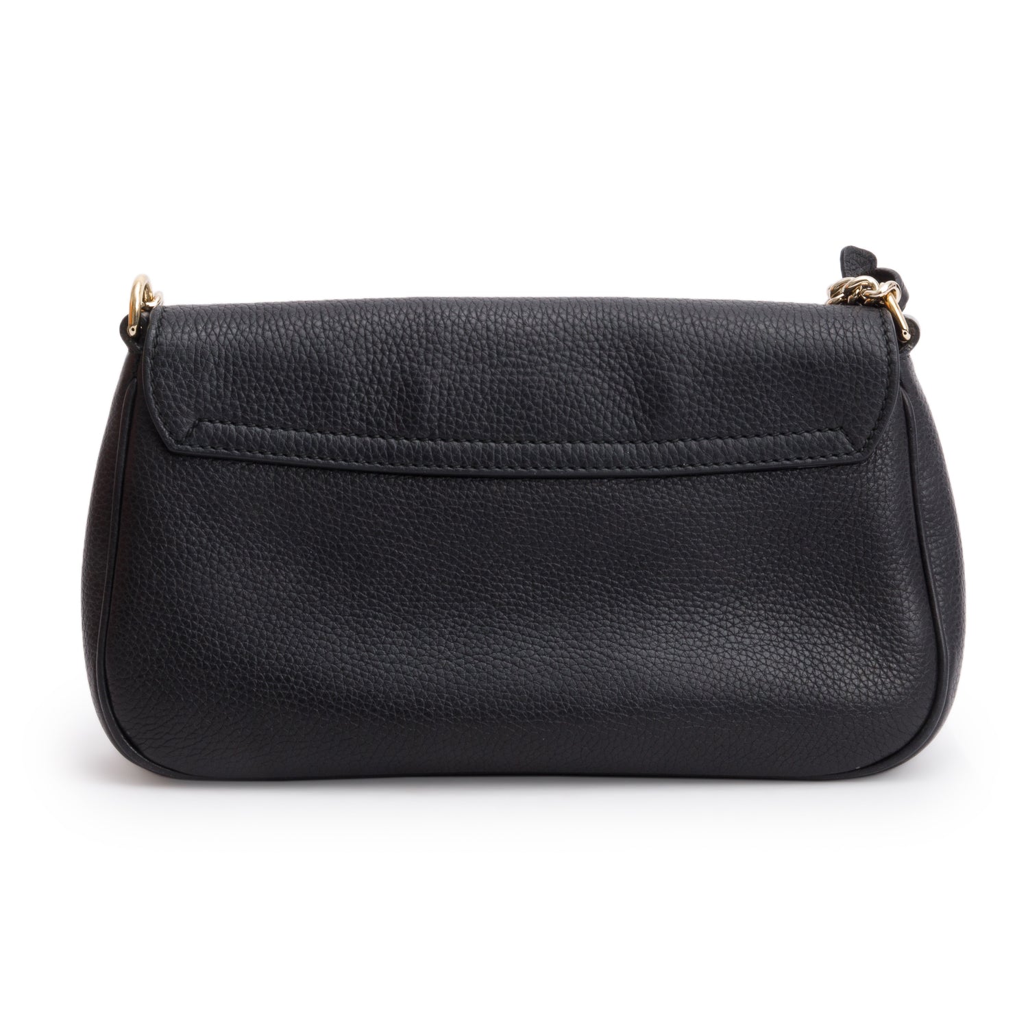Gucci Black Pebbled Calfskin Medium Soho Chain Crossbody Bag w/ Box