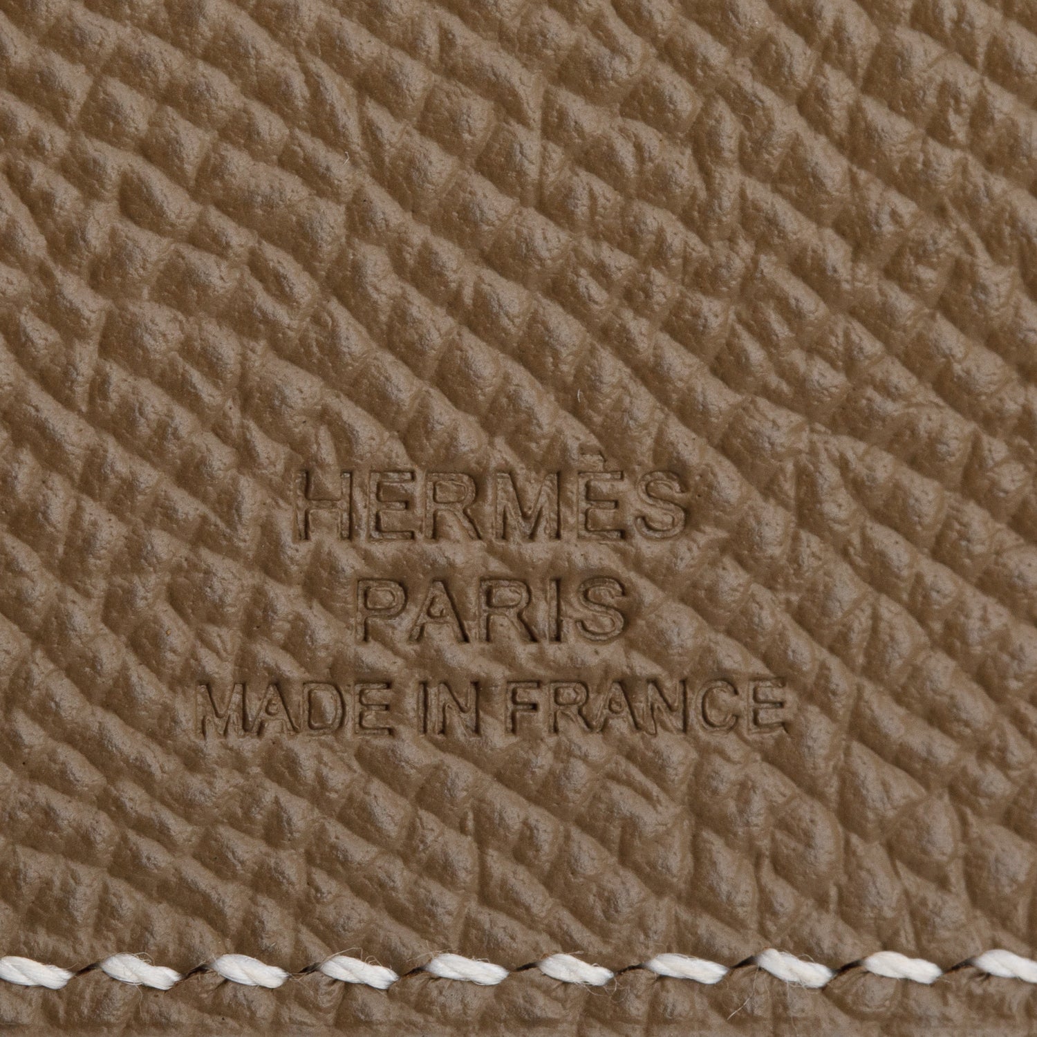 Hermes 2021 Etoupe Epsom Calfskin Tarmac PM Passport Holder w/ Box