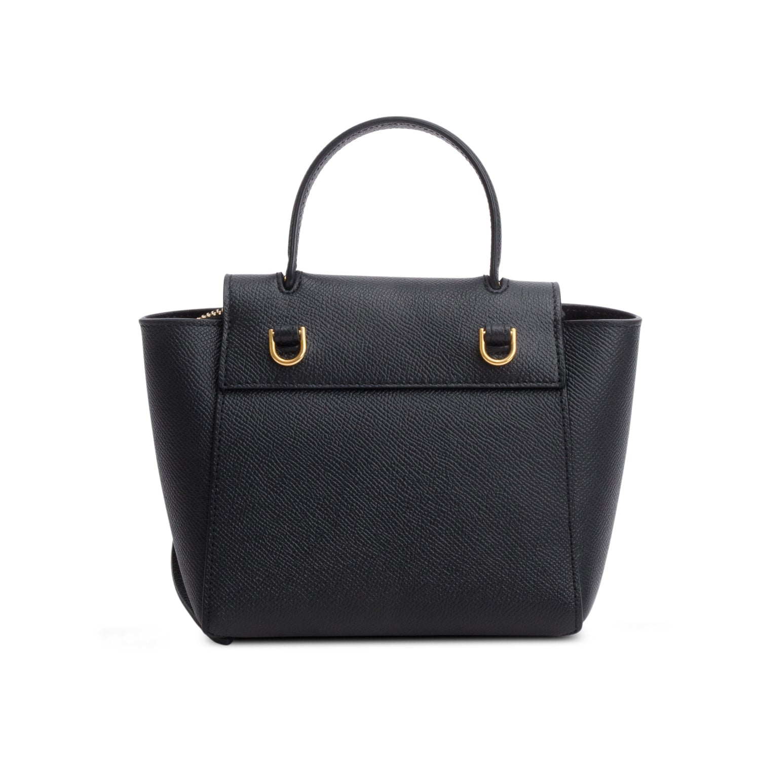 Celine 2023 Black Grained Calfskin Pico Belt Bag w/ Strap