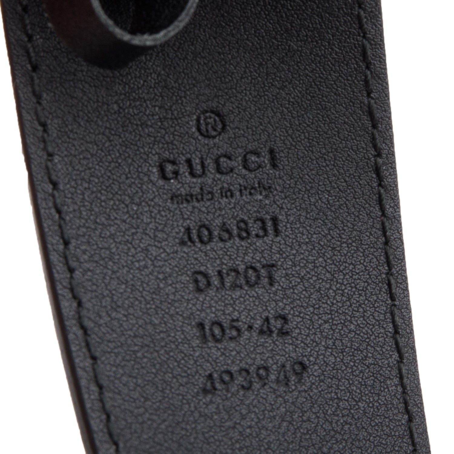 Gucci Black GG Marmont Wide Leather Belt 105 42