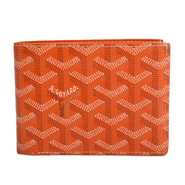 Goyard 2022 Orange Goyardine Victorie Bifold Wallet w/ Box – OLIVER'S