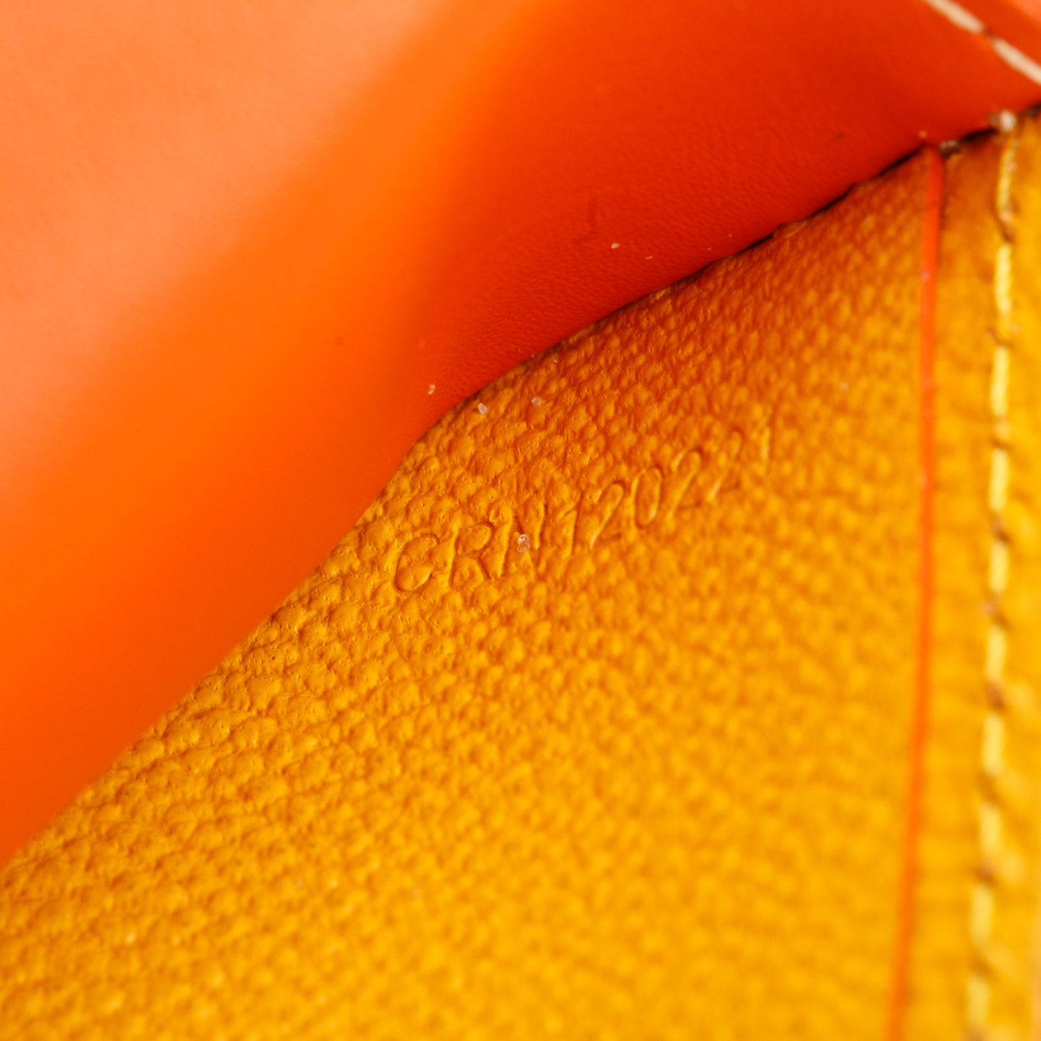 Goyard 2022 Orange Goyardine Victorie Bifold Wallet w/ Box