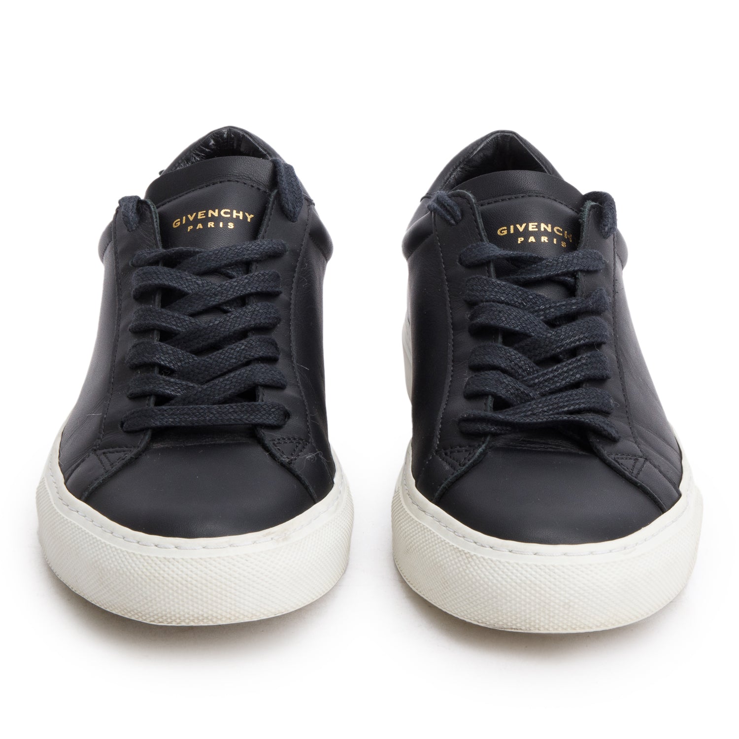 Givenchy Black Leather Urban Knot Sneakers, Size 37