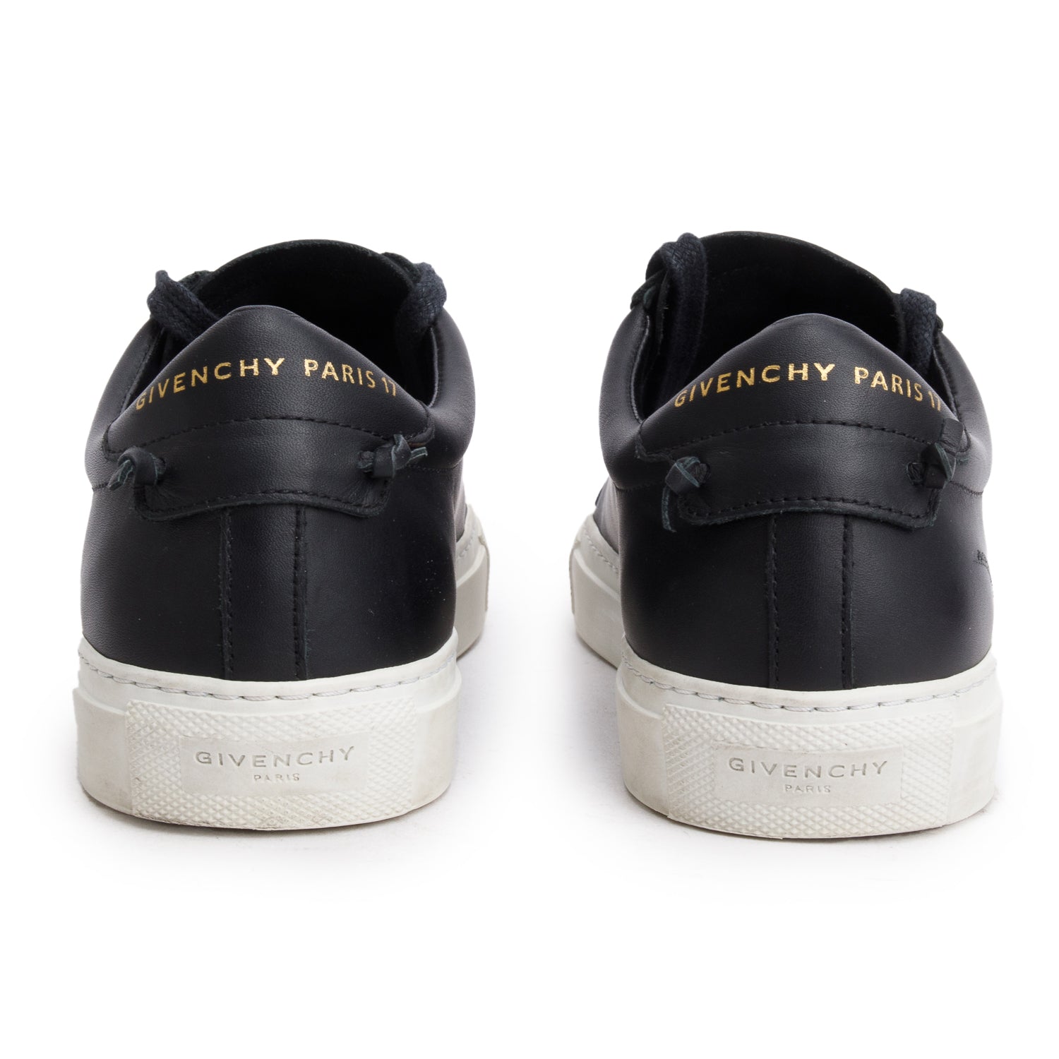 Givenchy Black Leather Urban Knot Sneakers, Size 37