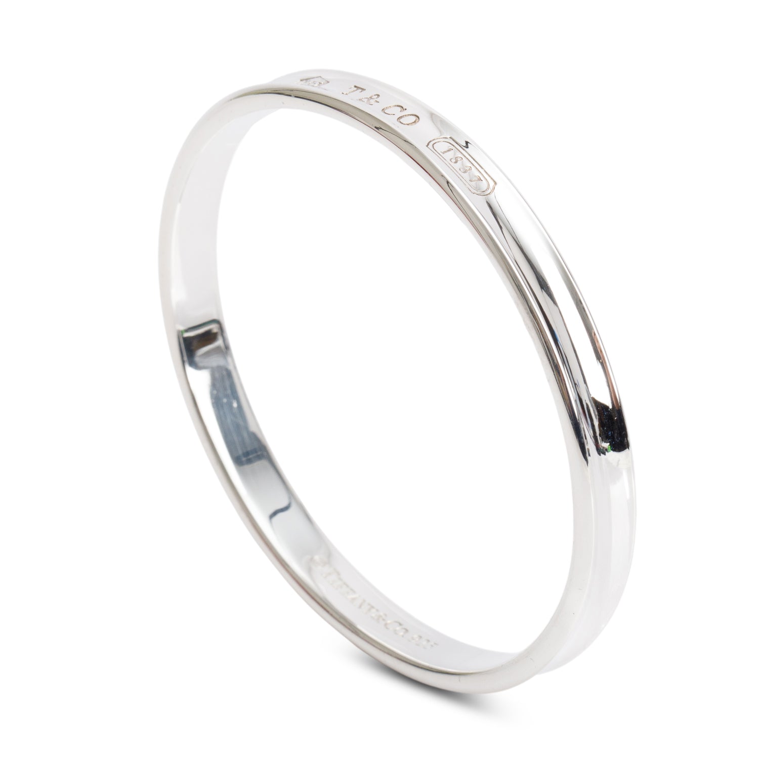 Tiffany & Co. Sterling Silver 1837 Bangle Bracelet
