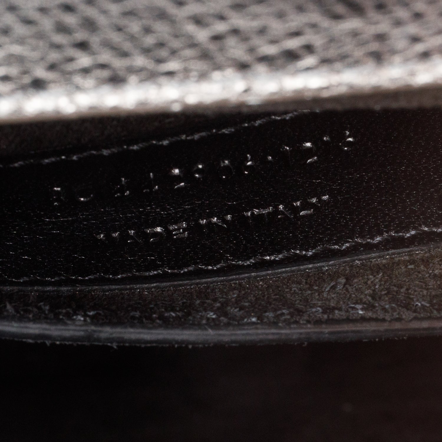 Saint Laurent Grey Metallic Grain de Poudre Leather Medium Sunset Bag