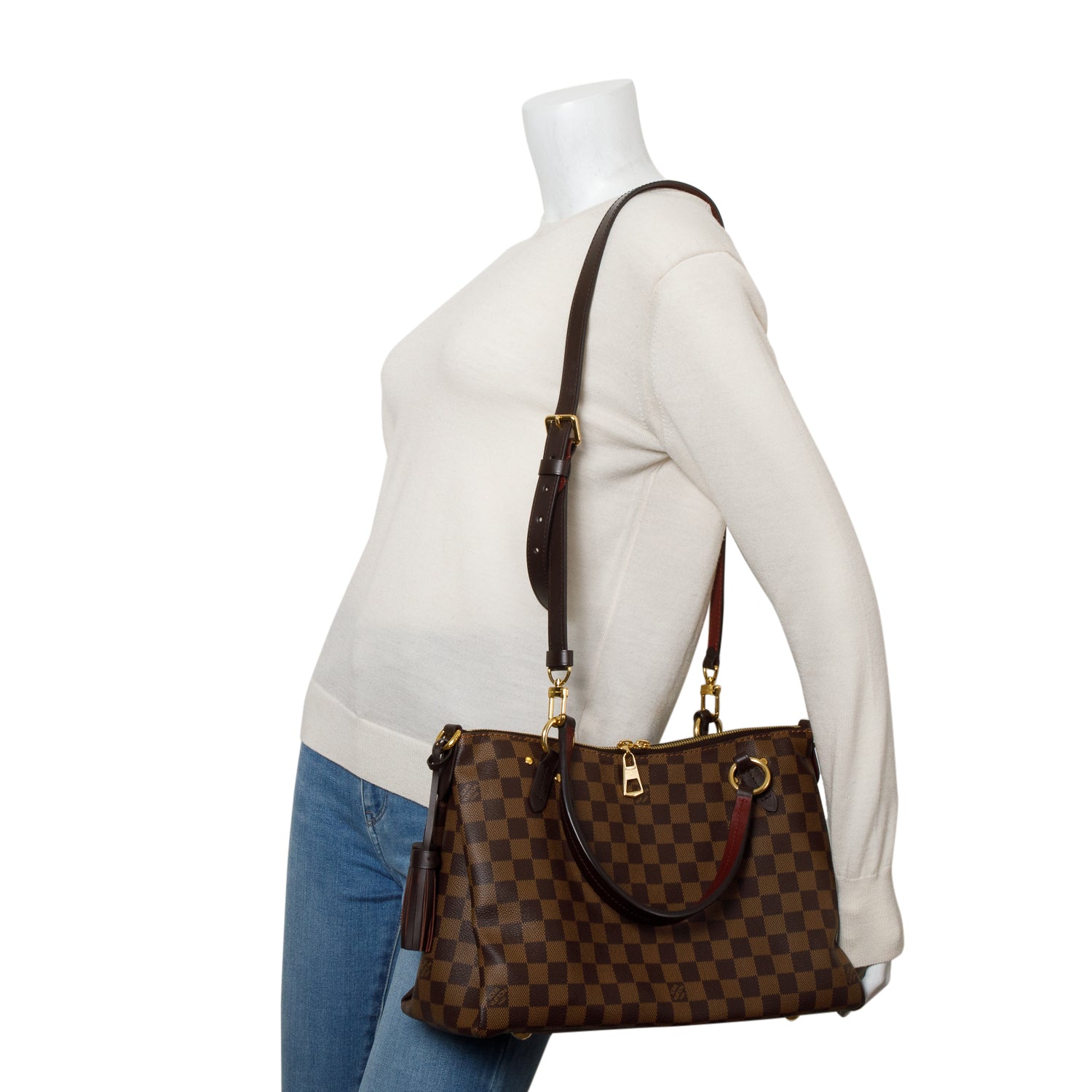 Louis Vuitton Damier Ebene Lymington Bag w/ Strap