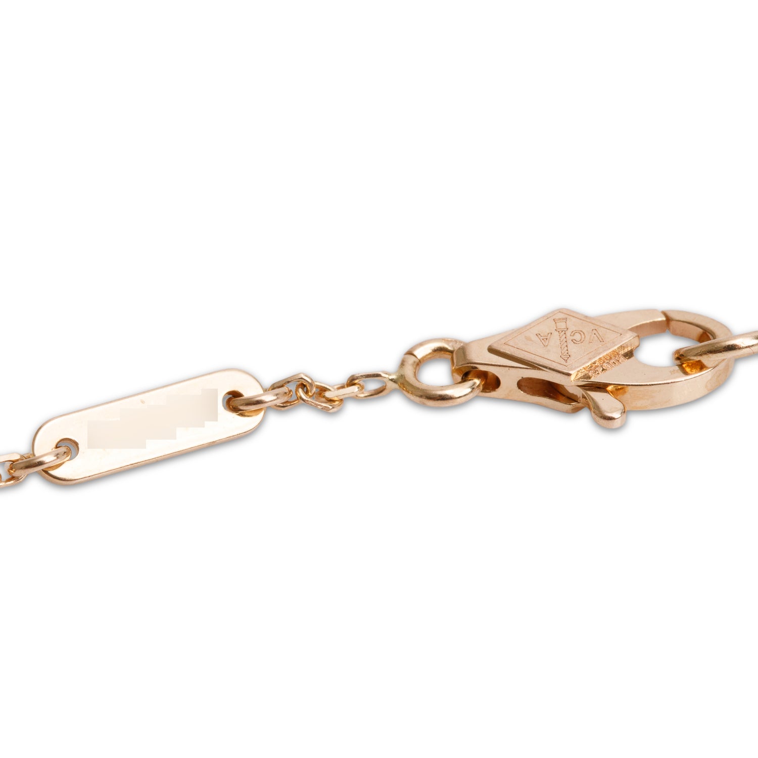 Van Cleef & Arpels 2024 18k Rose Gold Sweet Alhambra 1 Motif Bracelet w/ Box, Receipt & Certificate