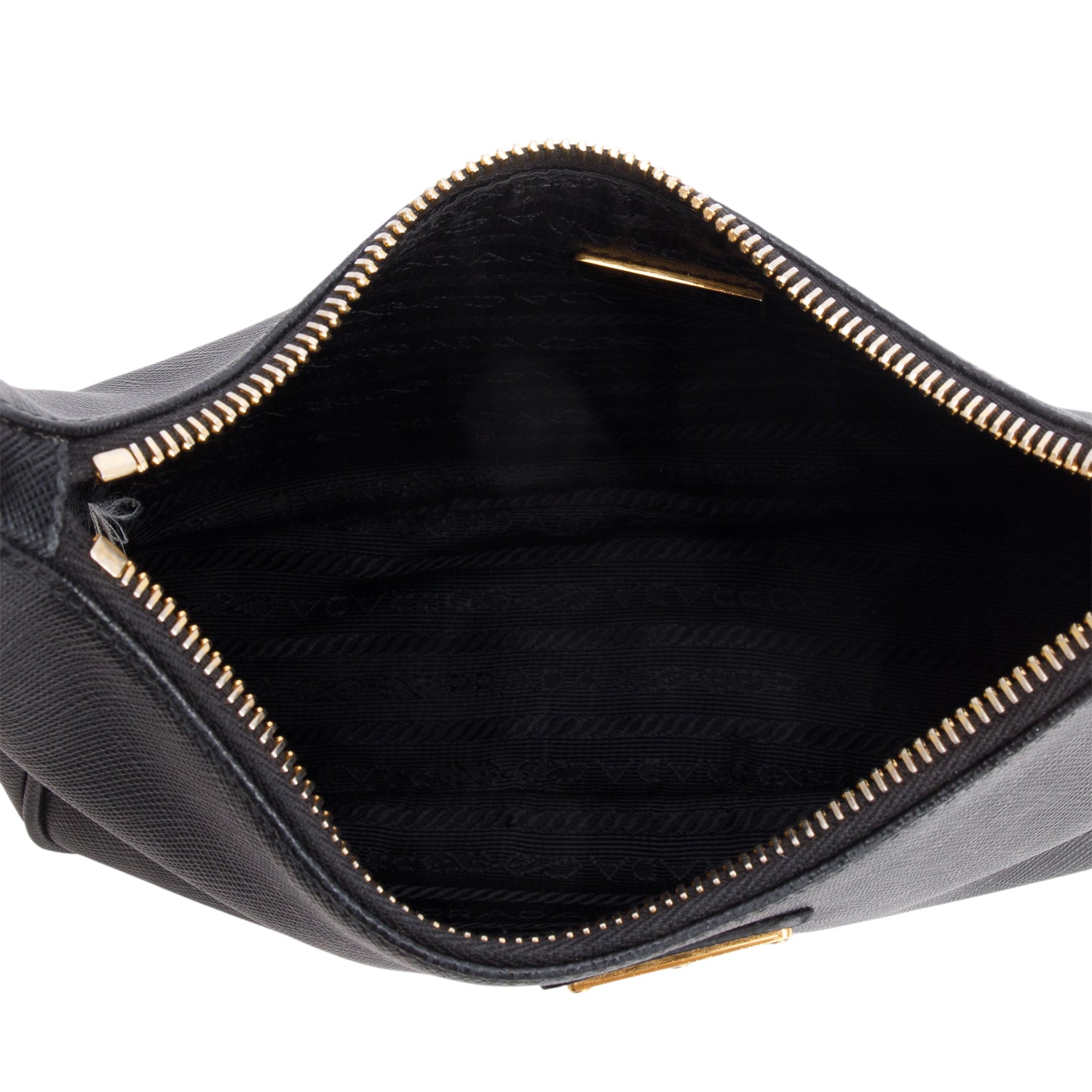 Prada Black Saffiano Leather Re-Edition 2005 Shoulder Bag w/ Straps