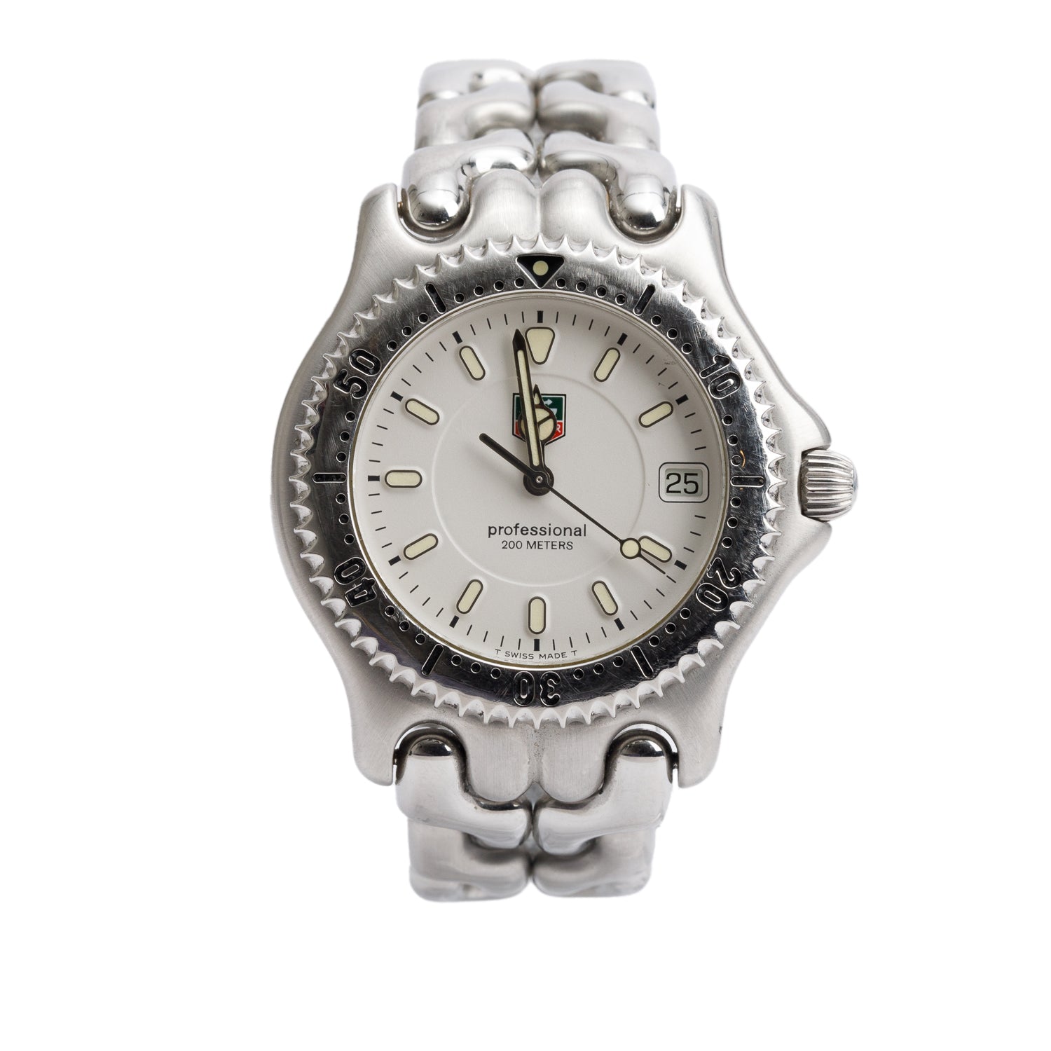 Tag Heuer Stainless Steel Professional 200M Link 38 MM Quartz Watch WG1112-0