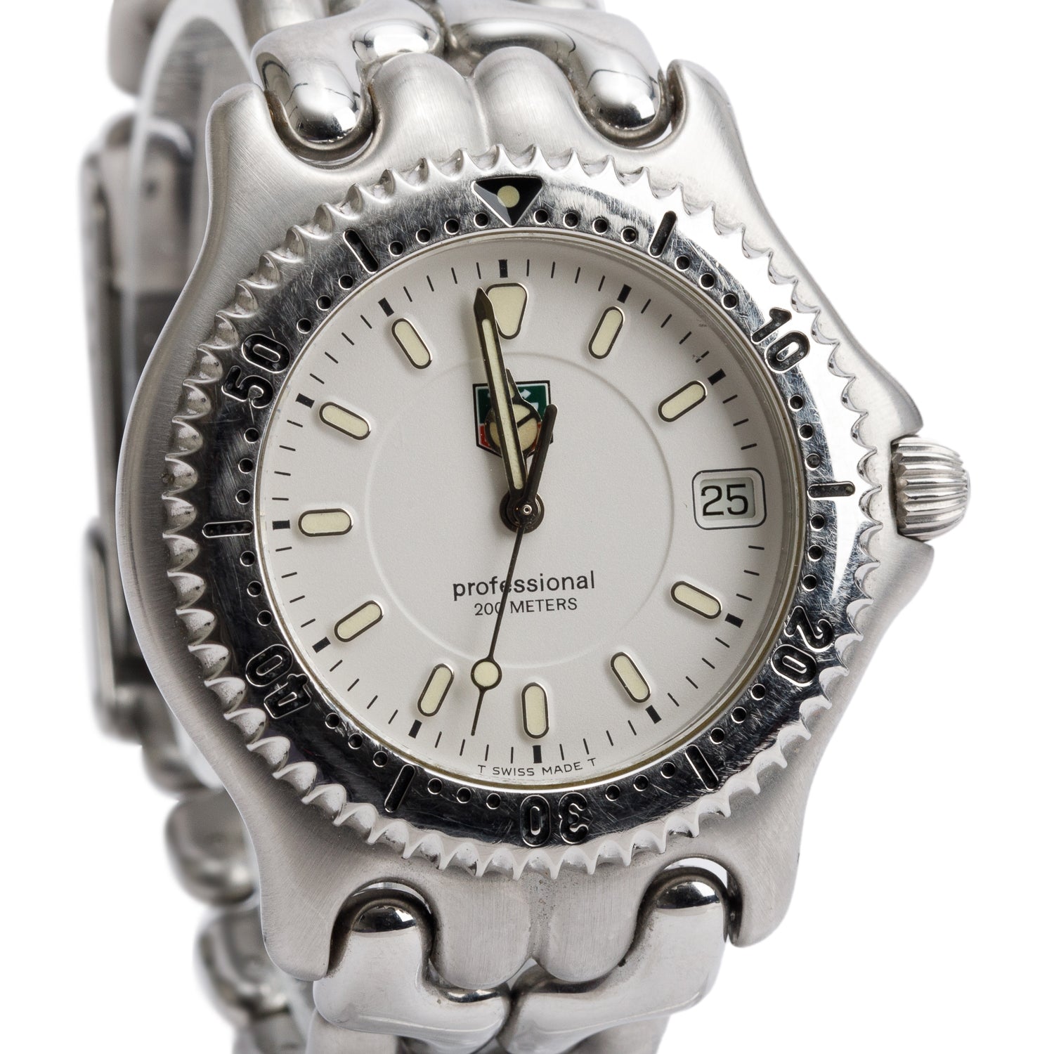 Tag Heuer Stainless Steel Professional 200M Link 38 MM Quartz Watch WG1112-0