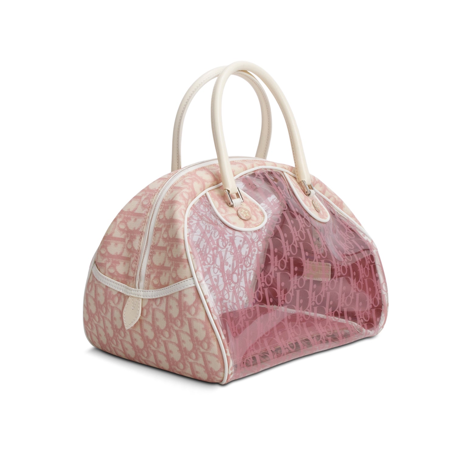 Christian Dior Pink Vinyl Diorrissimo Girly Bowler Bag