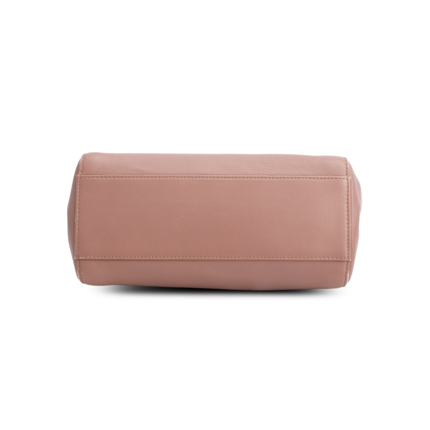 Fendi Pink Nappa Leather Colorblock Mini Peekaboo Iconic Satchel w/ Strap