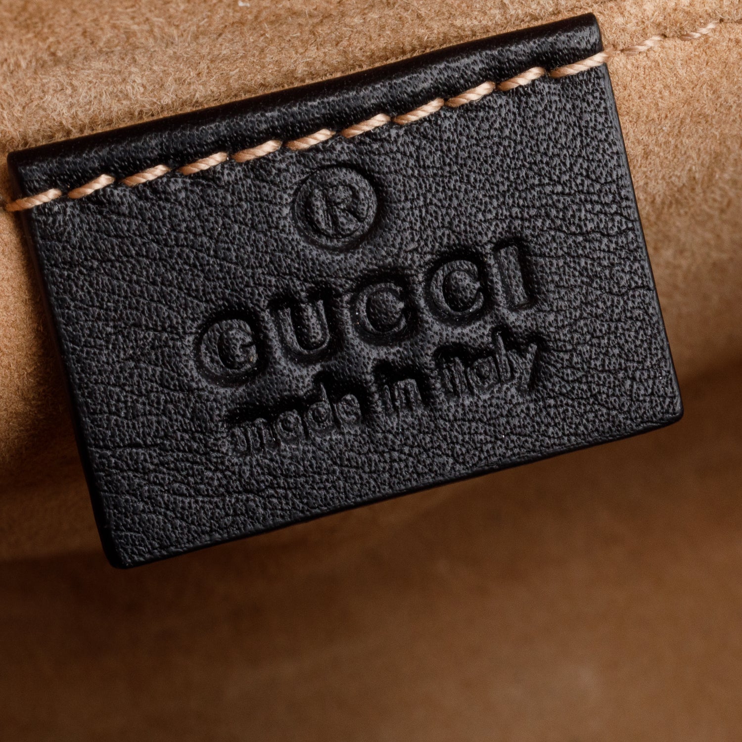 Gucci Black Calfskin Studded Small Padlock Shoulder Bag