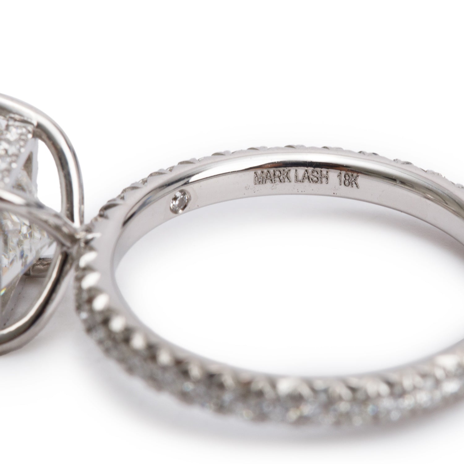 Mark Lash 18k White Gold 2.02 ct. Radiant Cut Diamond Engagement Ring, Size 5 w/ Box & GIA Certificate