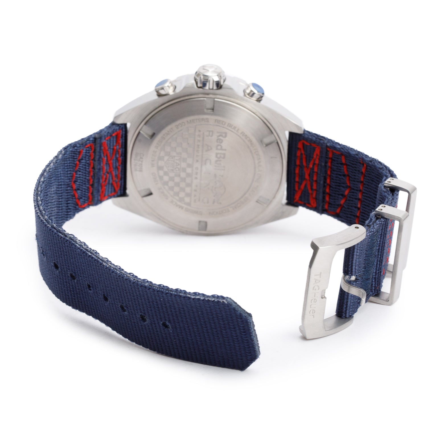 Tag Heuer Red Bull Racing Special Edition Stainless Steel Formula 1 43 MM Quartz Chronograph Watch Blue Dial CAZ1018 w/ Box & Papers