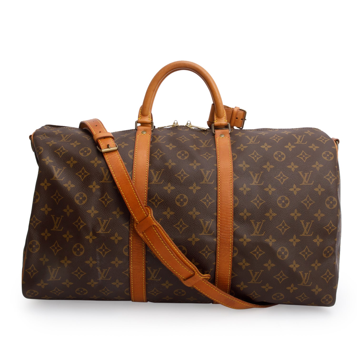 Louis Vuitton Vintage Monogram Keepall Bandouliere 50 w/ Strap