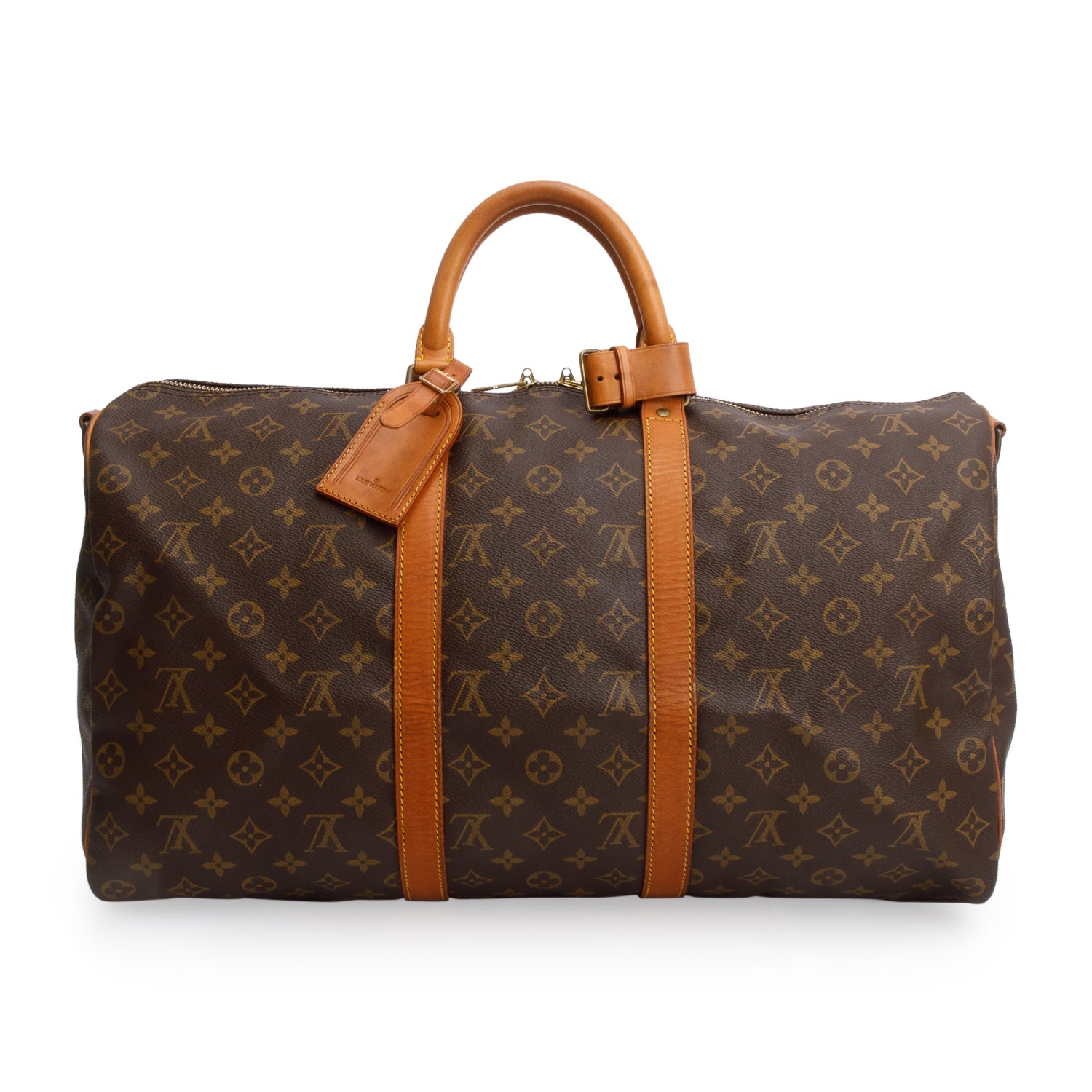 Louis Vuitton Vintage Monogram Keepall Bandouliere 50 w/ Strap