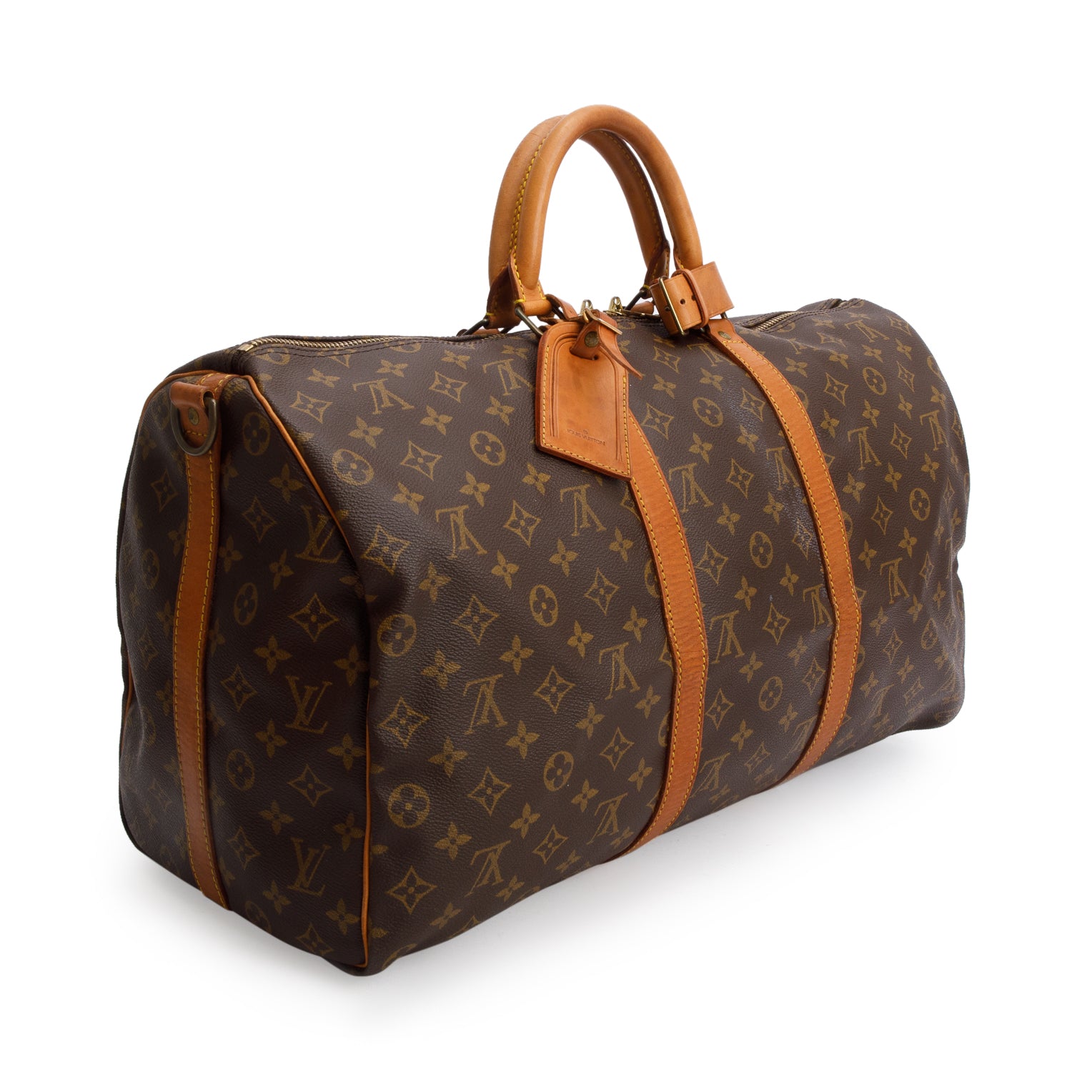 Louis Vuitton Vintage Monogram Keepall Bandouliere 50 w/ Strap