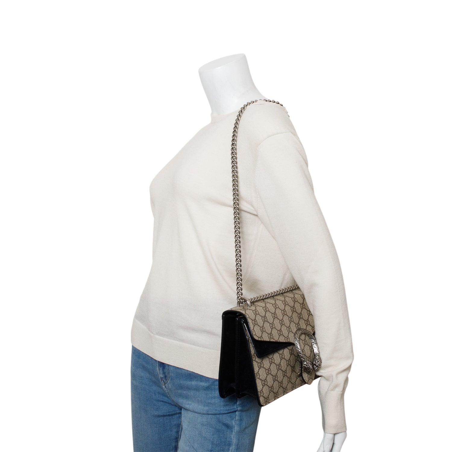 Gucci GG Supreme Monogram Small Dionysus Shoulder Bag