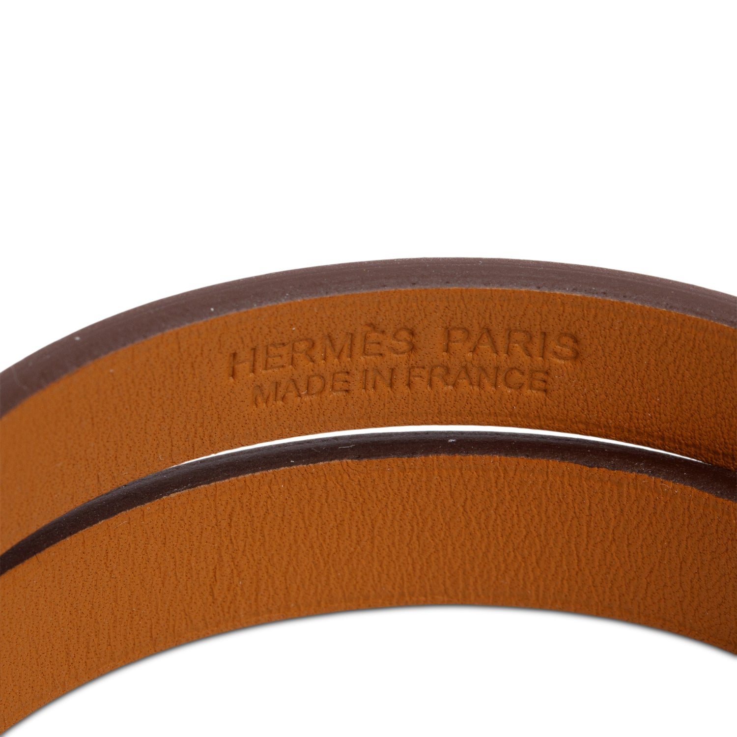 Hermes Rose Gold Plated Yellow Leather Mini Kelly Double Tour Bracelet, Size T2 w/ Box