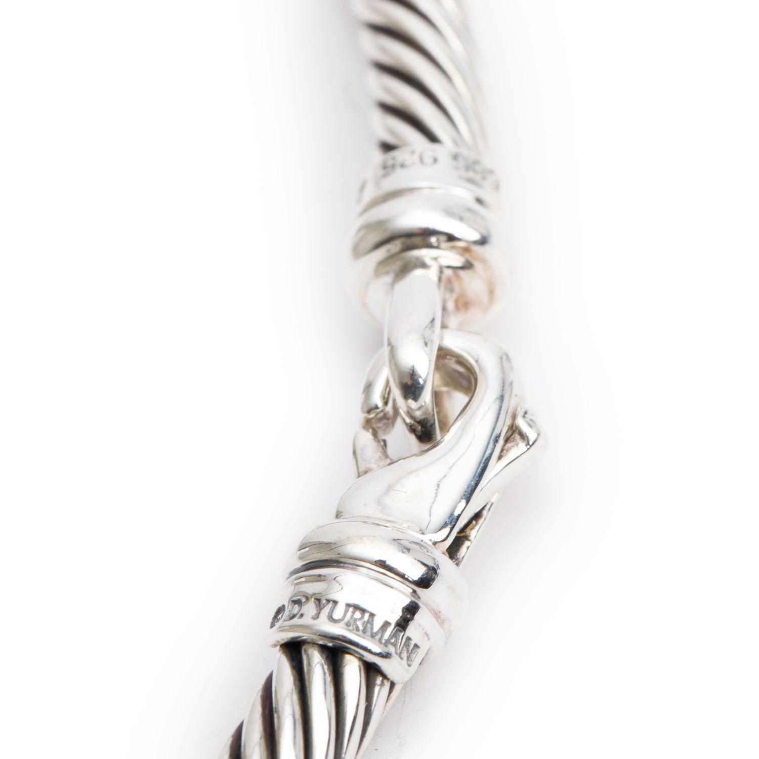 David Yurman Sterling Silver & 14k Yellow Gold Triple X Cable Collar Necklace