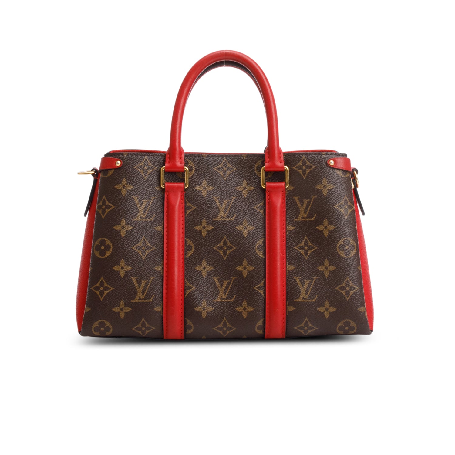 Louis Vuitton Red Soufflot BB w/ Straps